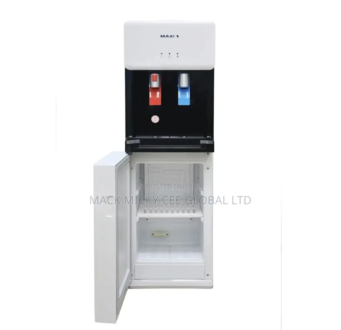 Maxi Water Dispenser With Bottom Fridge (1675s-B) 2-Faucets
