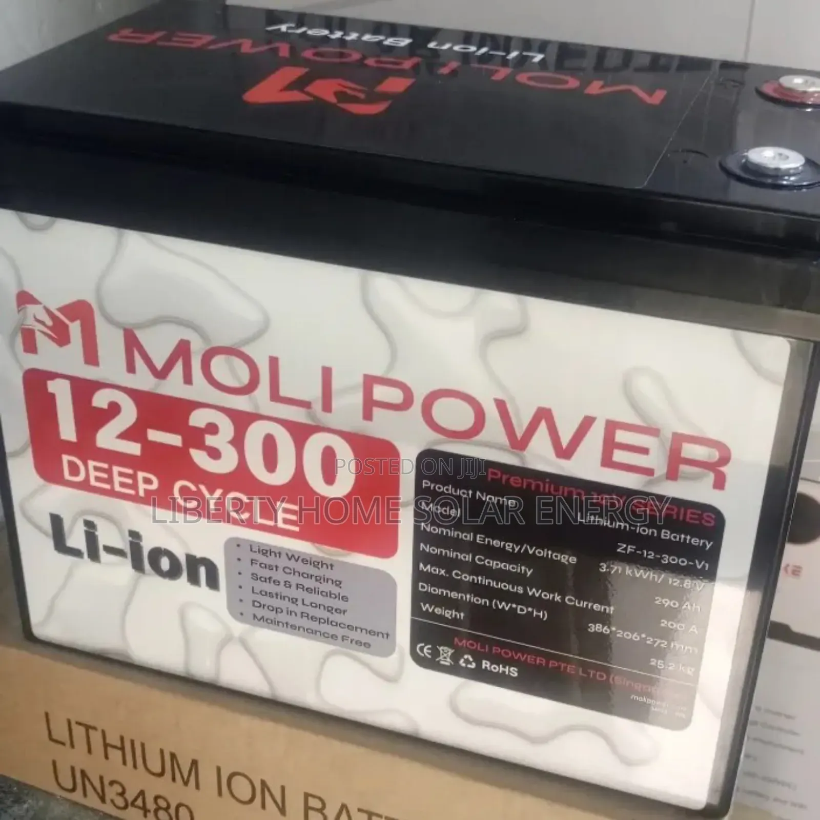 Molipower 300ah/12v Lithium Battery