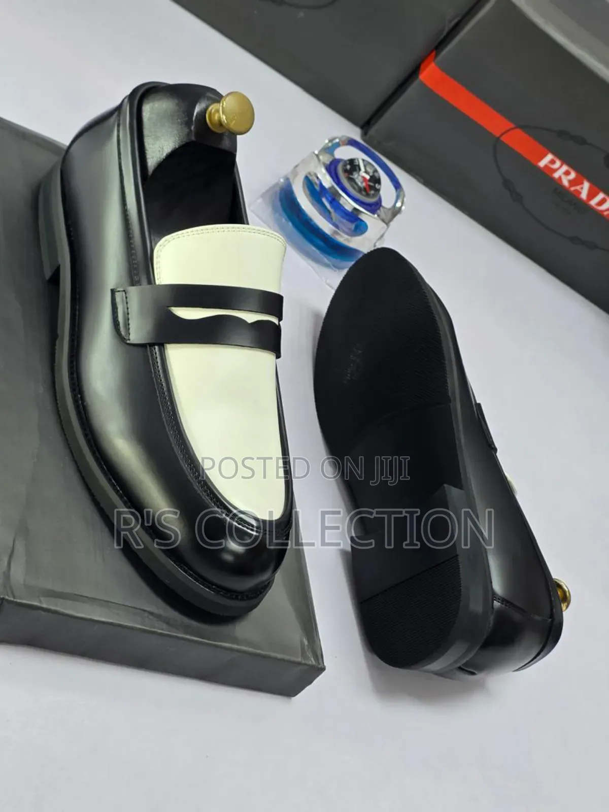 Original Luxury Designer Prada Men Corporate Shoes