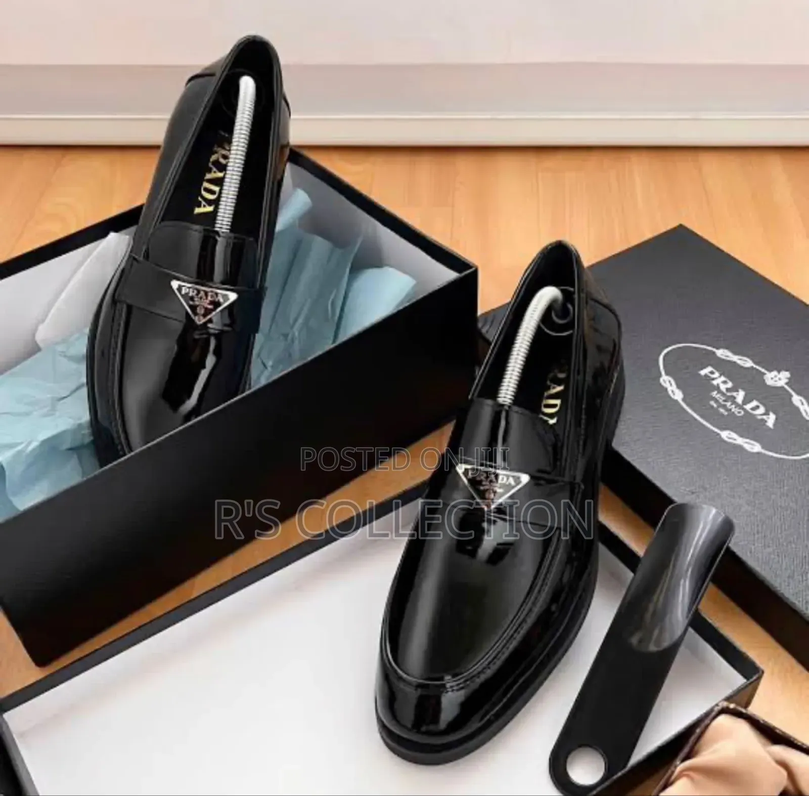 Original Luxury Designer Prada Men Corporate Shoes