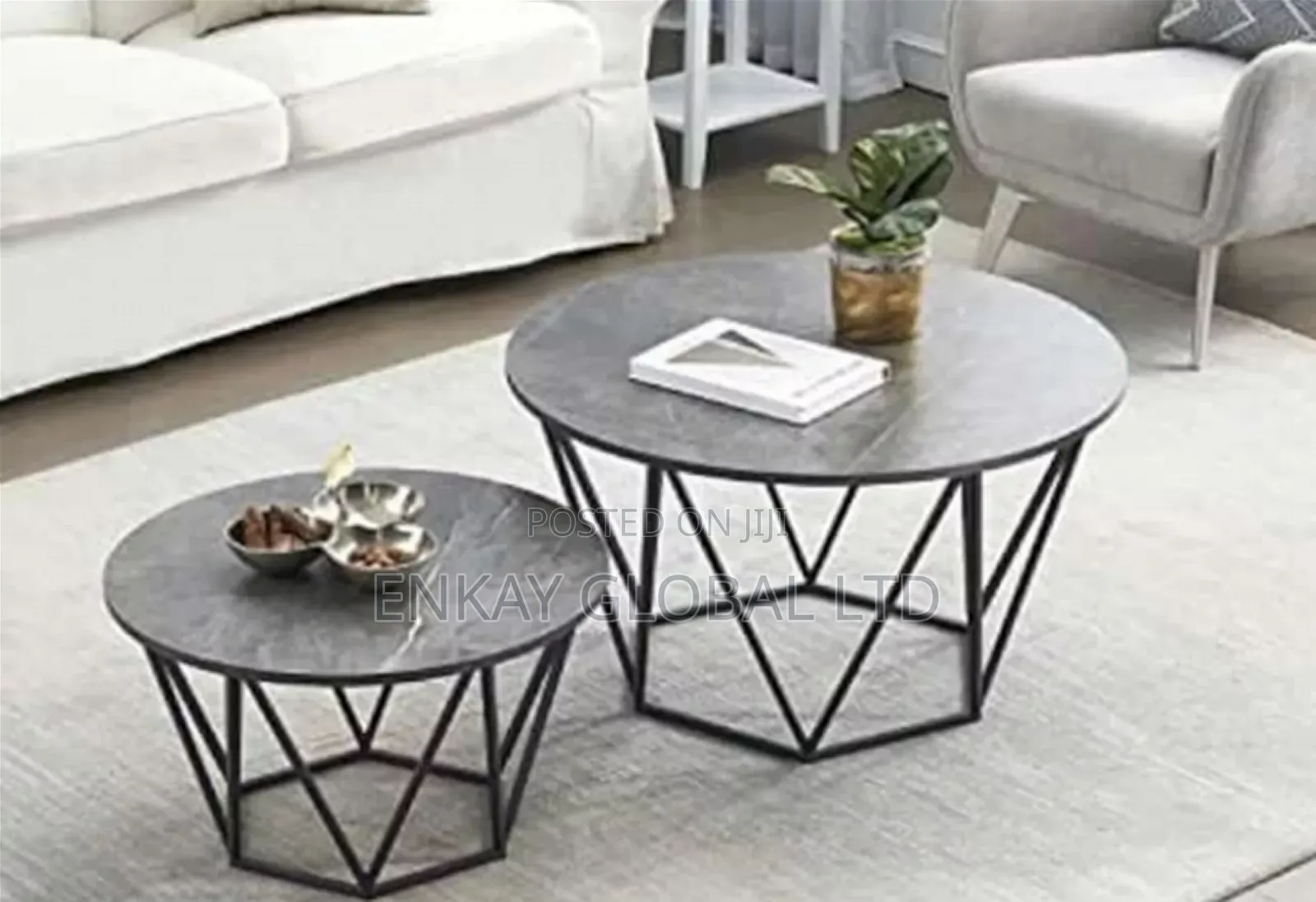 Classic Quality Modern Center Table With Side Stool