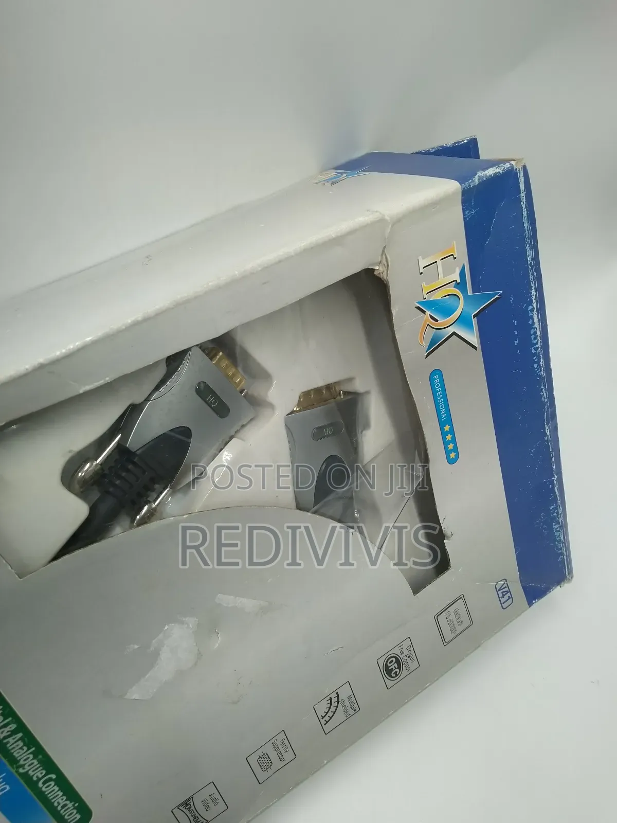 Hq Dvi-a (Dvi-I) to Vga Cable - 1.5m, Gold-Plated (Brand New)