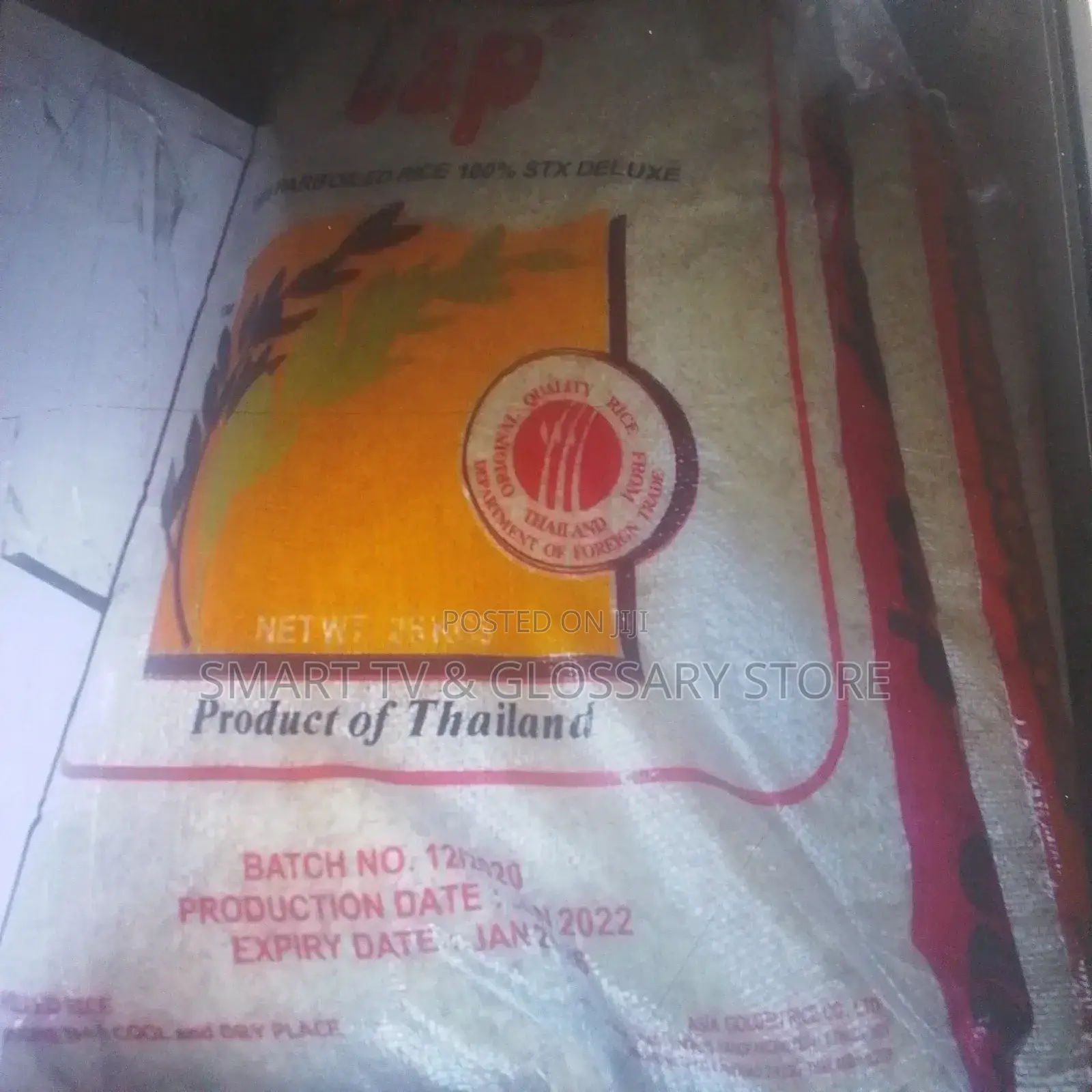 Cap Parboiled Rice Product of Thailand