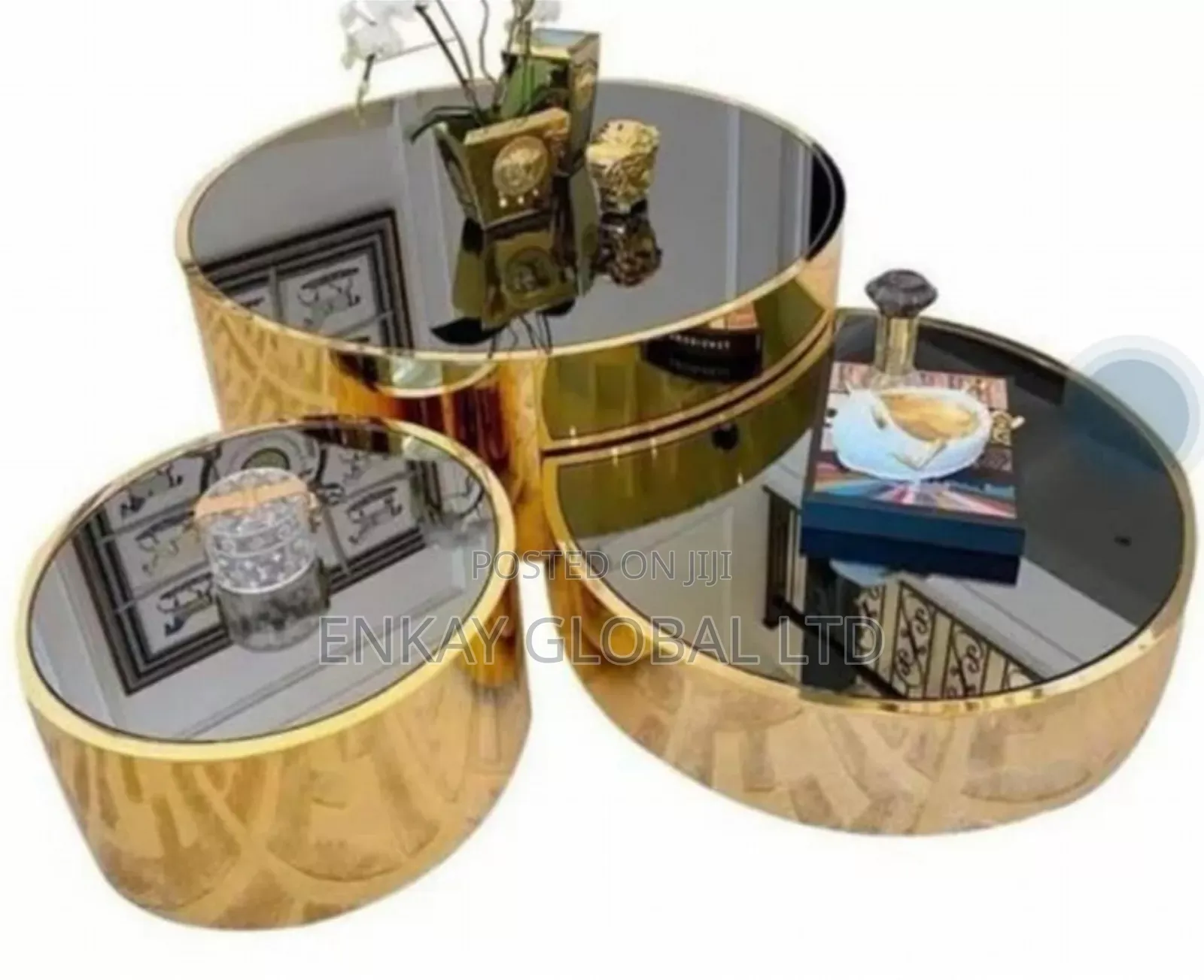 3in1 Glass Top Center Table