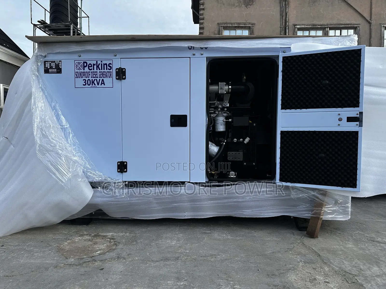 New 30kva Perkins Generator Soundproof 100% Copper Coil.
