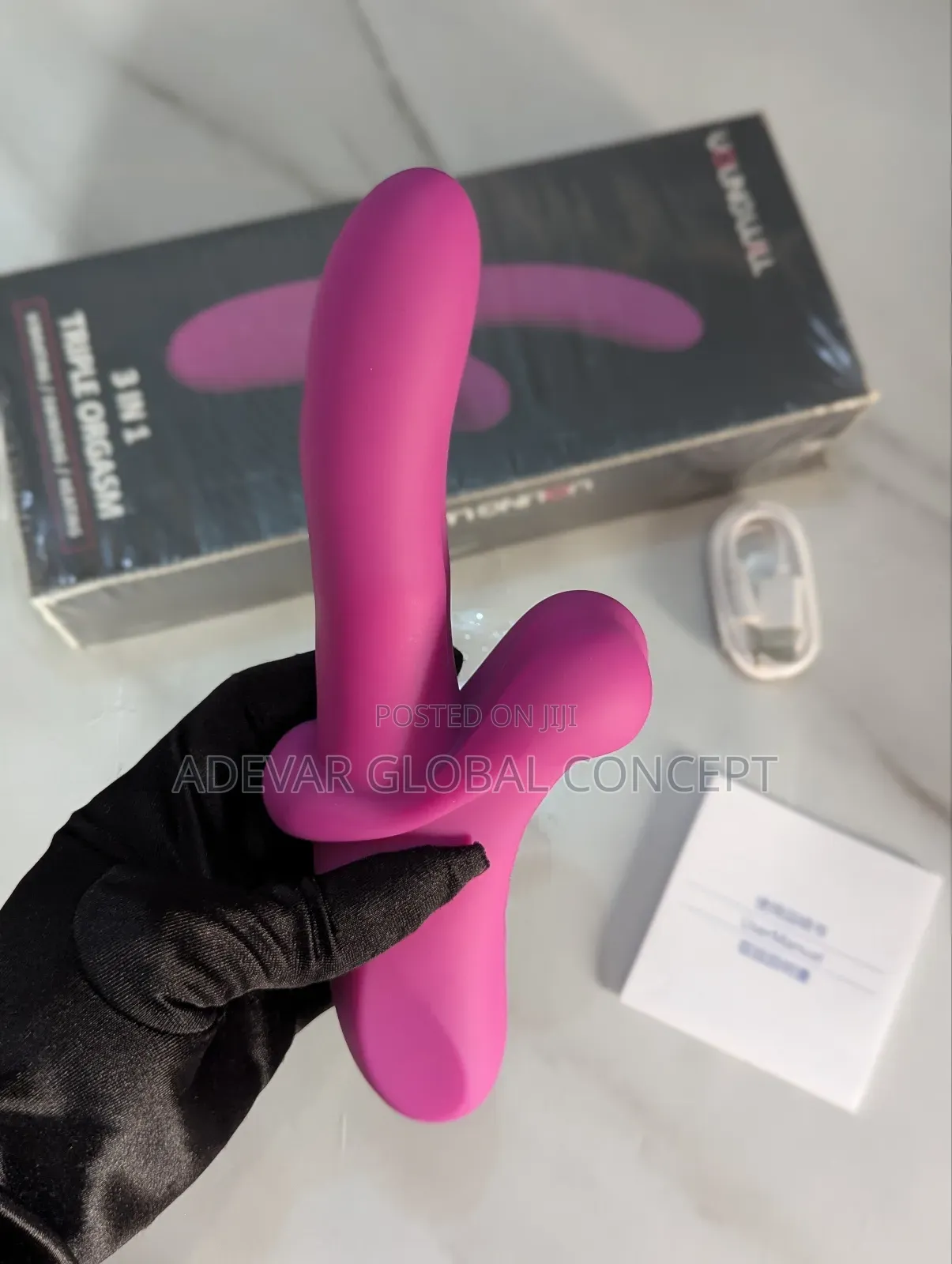 3 in 1 Triple Orgasm Sex Toy Vibrating, Swinging Heating Frequency
