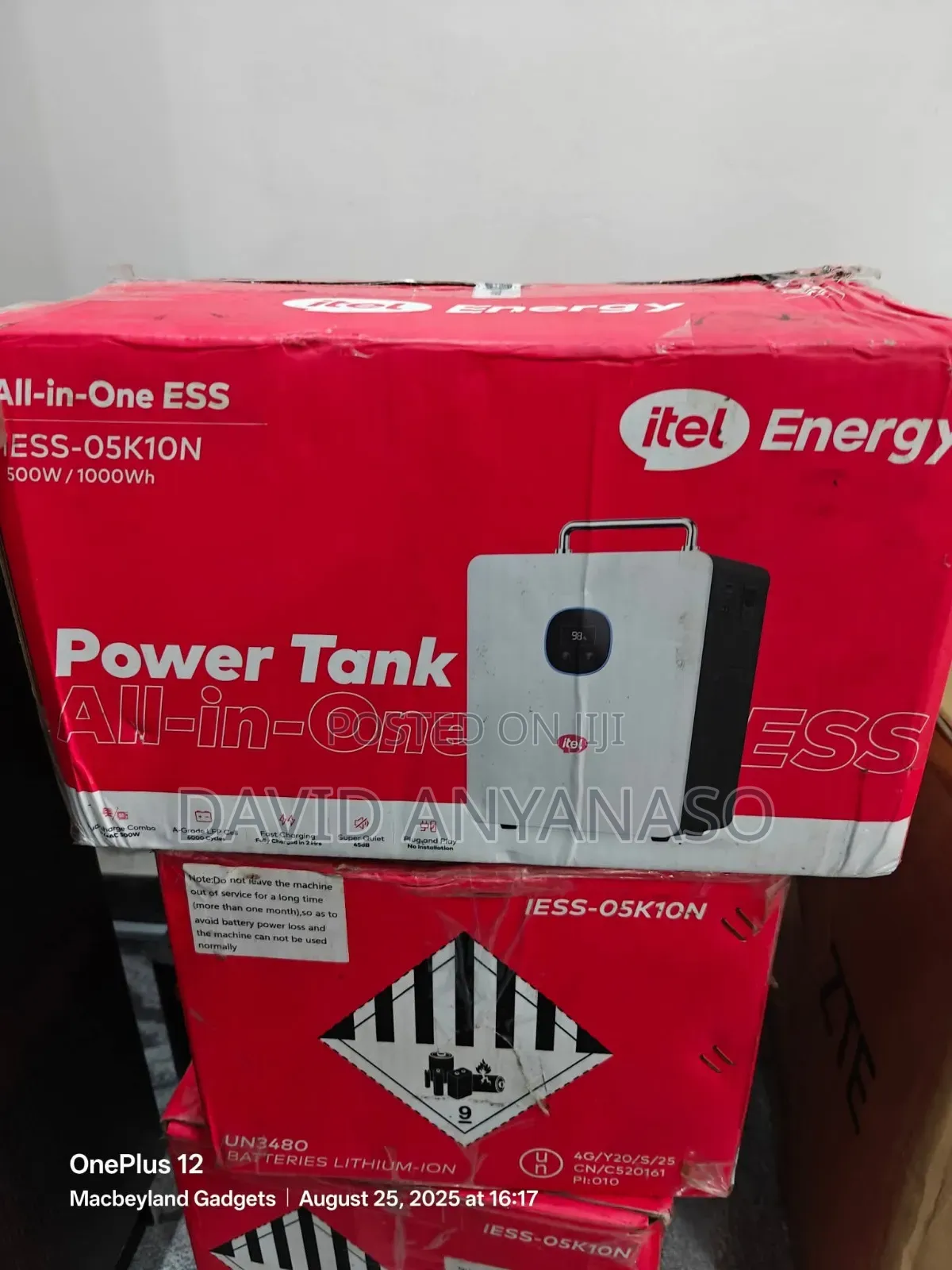 Original Itel Power Tank