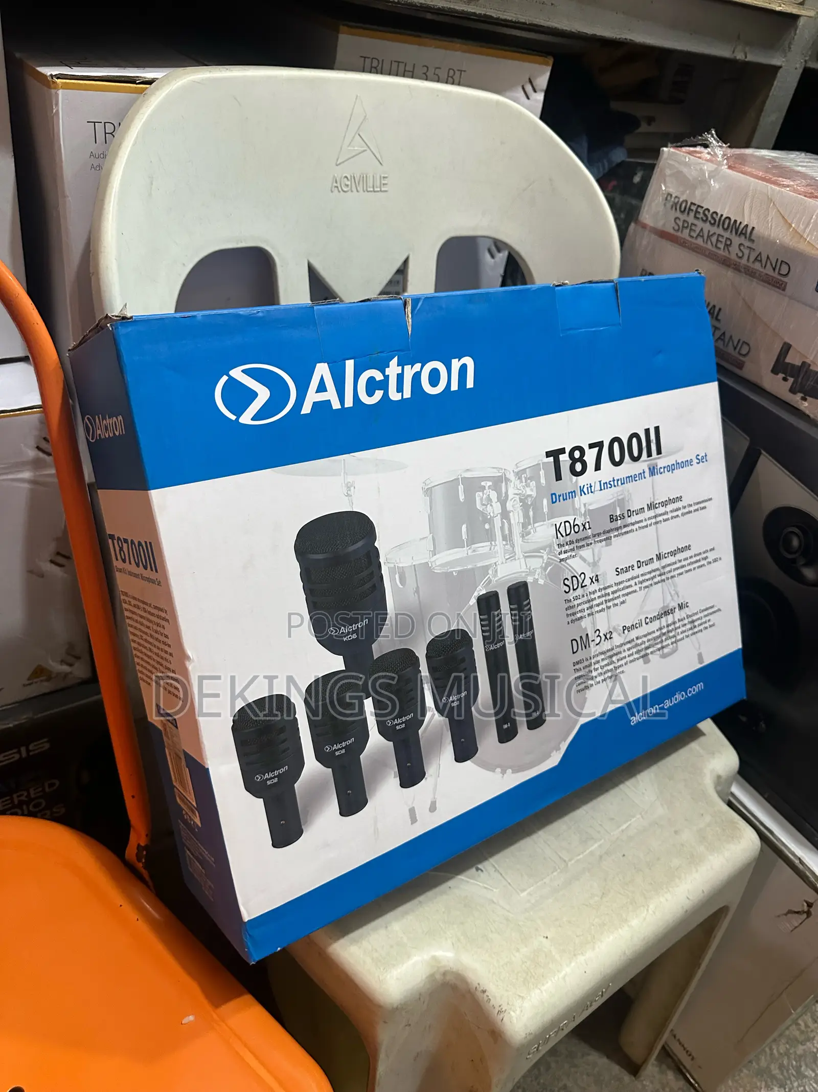 Alctron T8700ii Professional Drum Instrument Microphone Kit 7 Piece