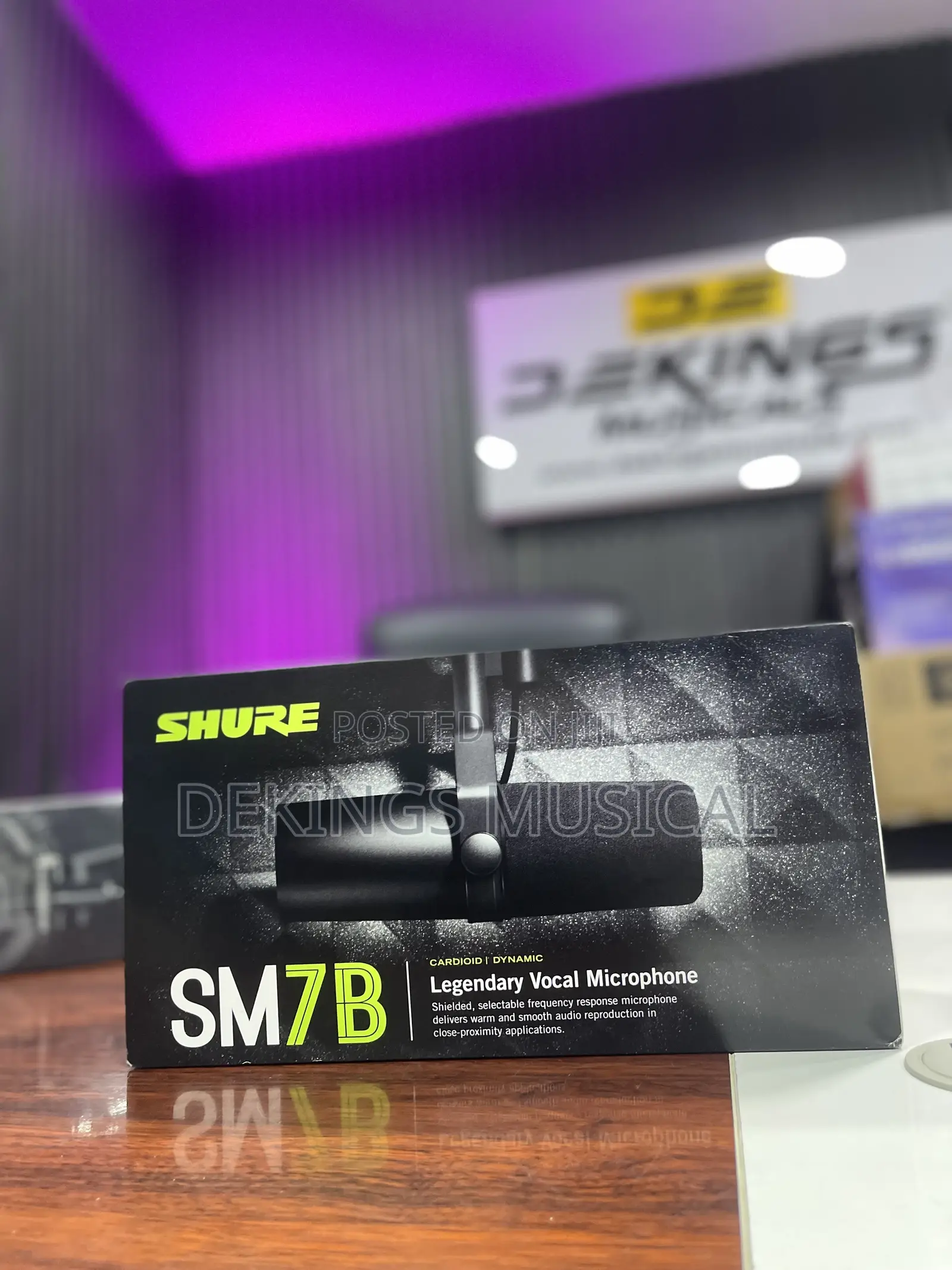 Shure Sm7b Dynamic Cardioid Podcast Recording Studio Microphone