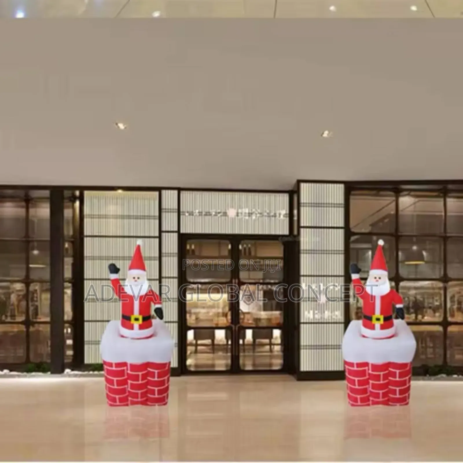 Christmas Inflatable Waving Santa Claus (Moves Up Down)