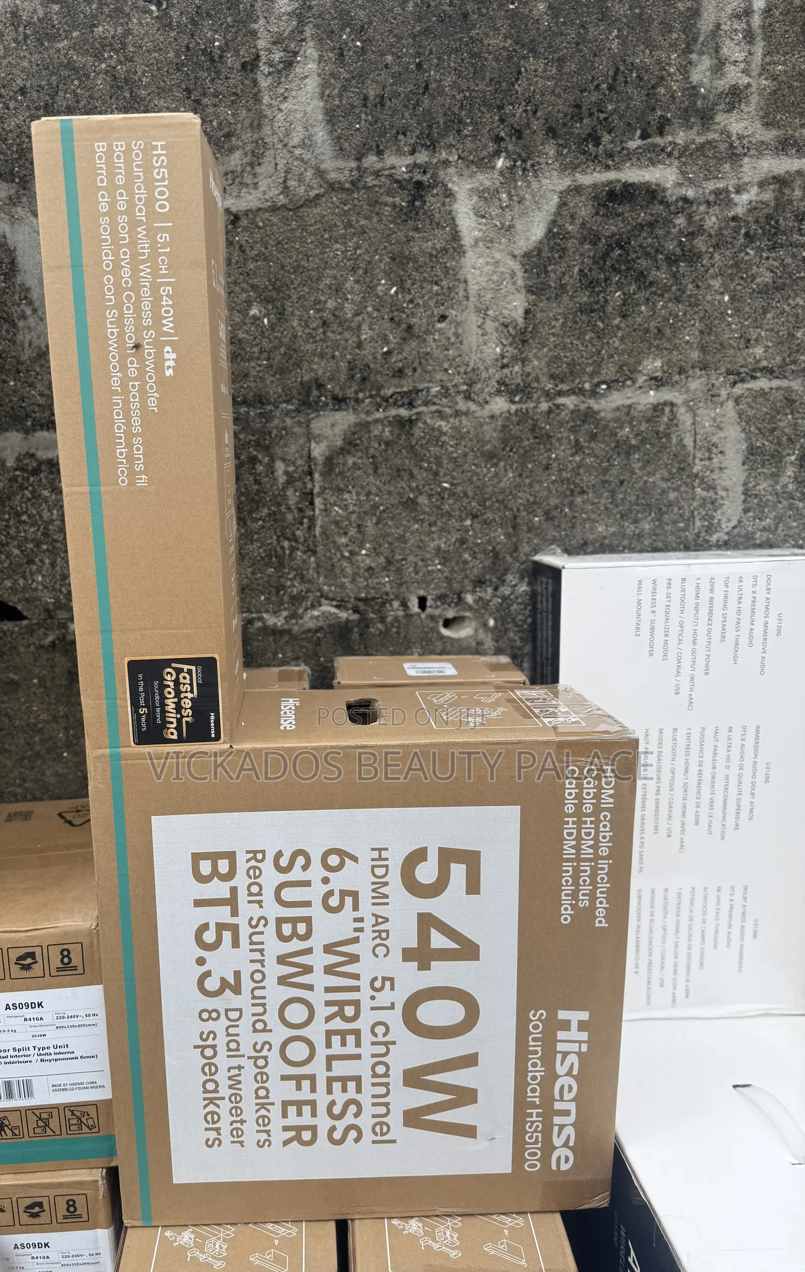 Hisense Soundbar With Subwoofer 540w 5.1ch (Hs5100)