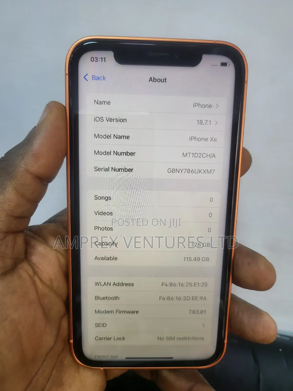 Apple iPhone XR 128 GB Orange
