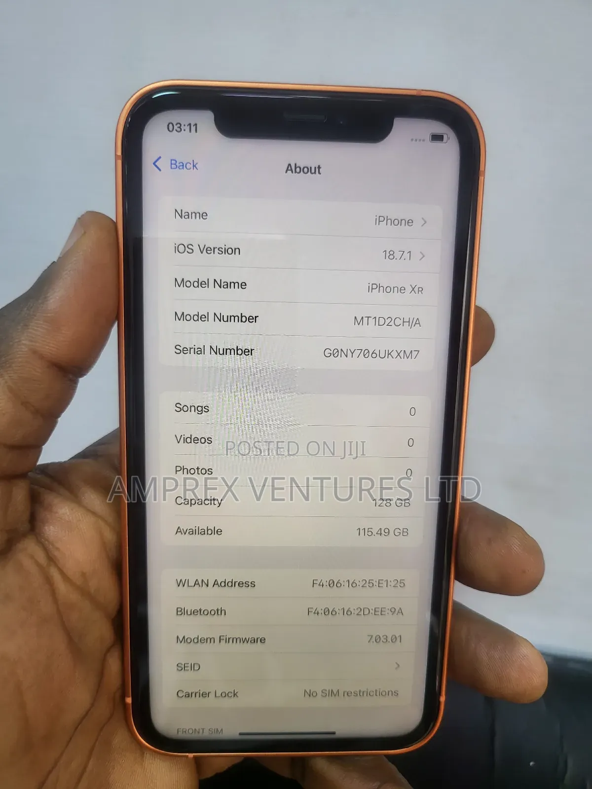 Apple iPhone XR 128 GB Orange