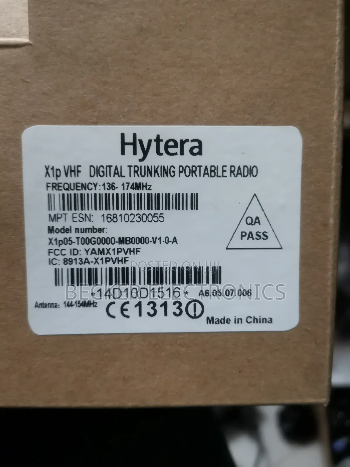 Hytera Digital Portable Trunking Radio