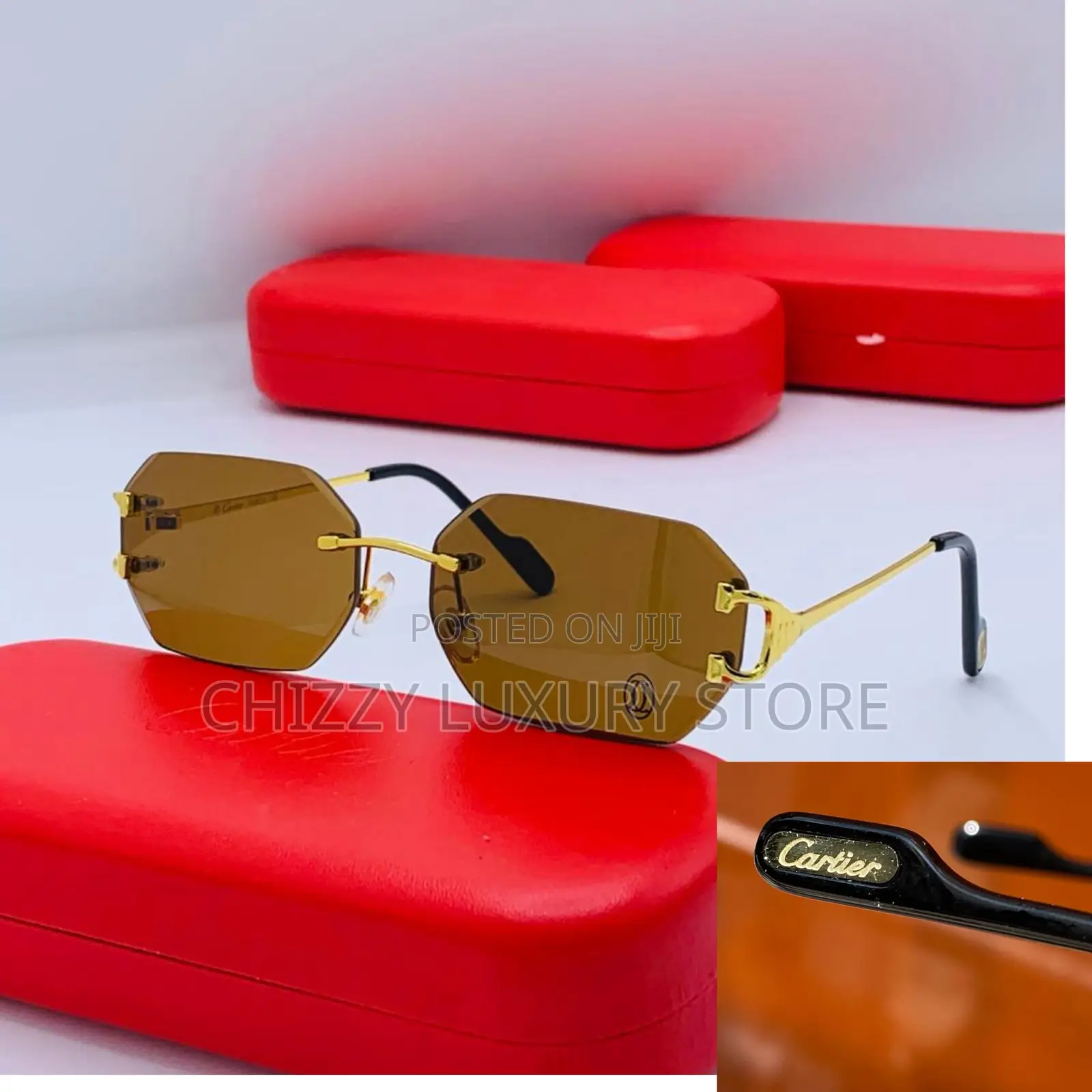 Cartier Quality Luxury Men Sunglasses