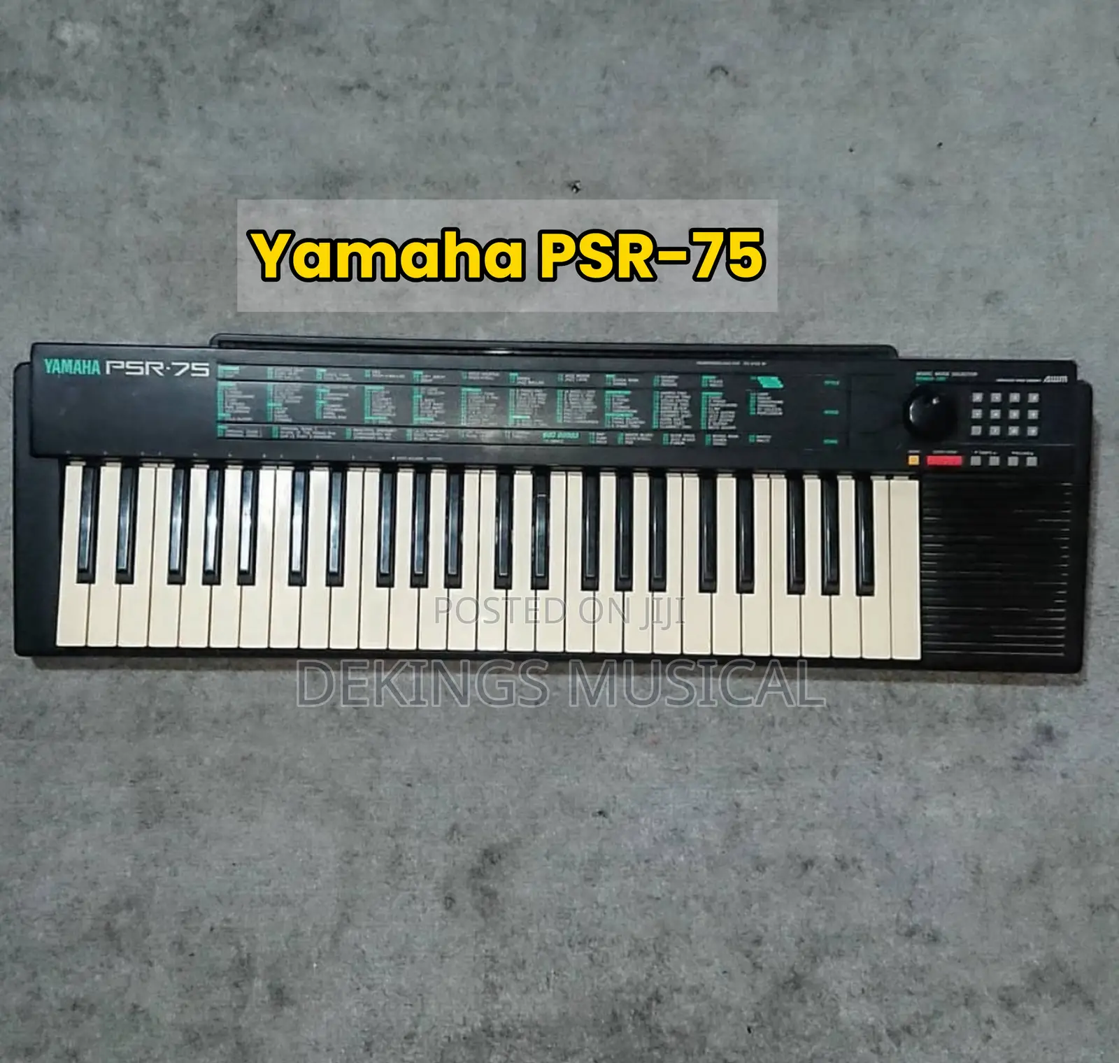 Yamaha PSR 75 Portable Keyboard 4 Octave 49 Keys Uk Used