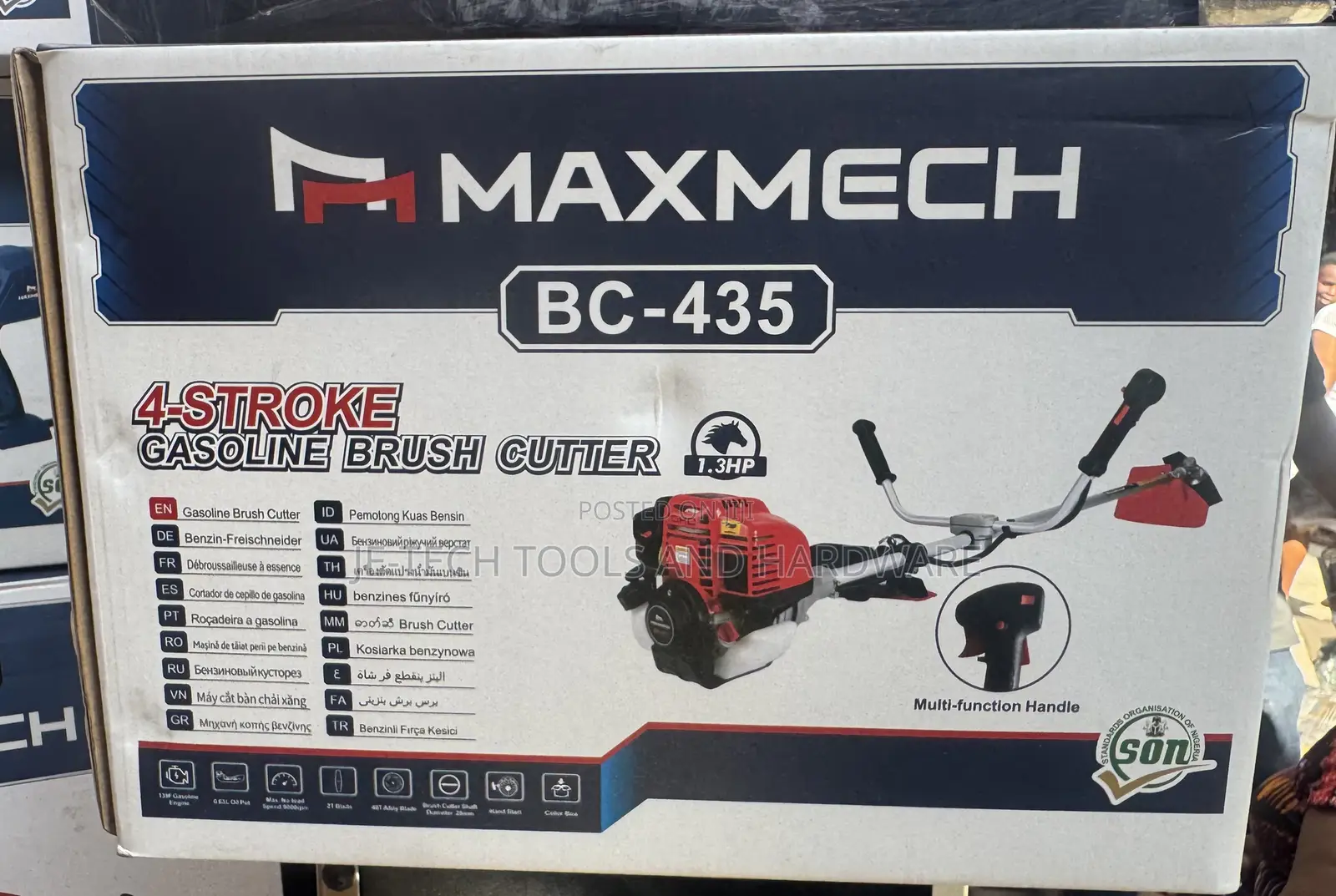 Maxmech Bc-435 4-stroke Gasoline Brush Cutter.