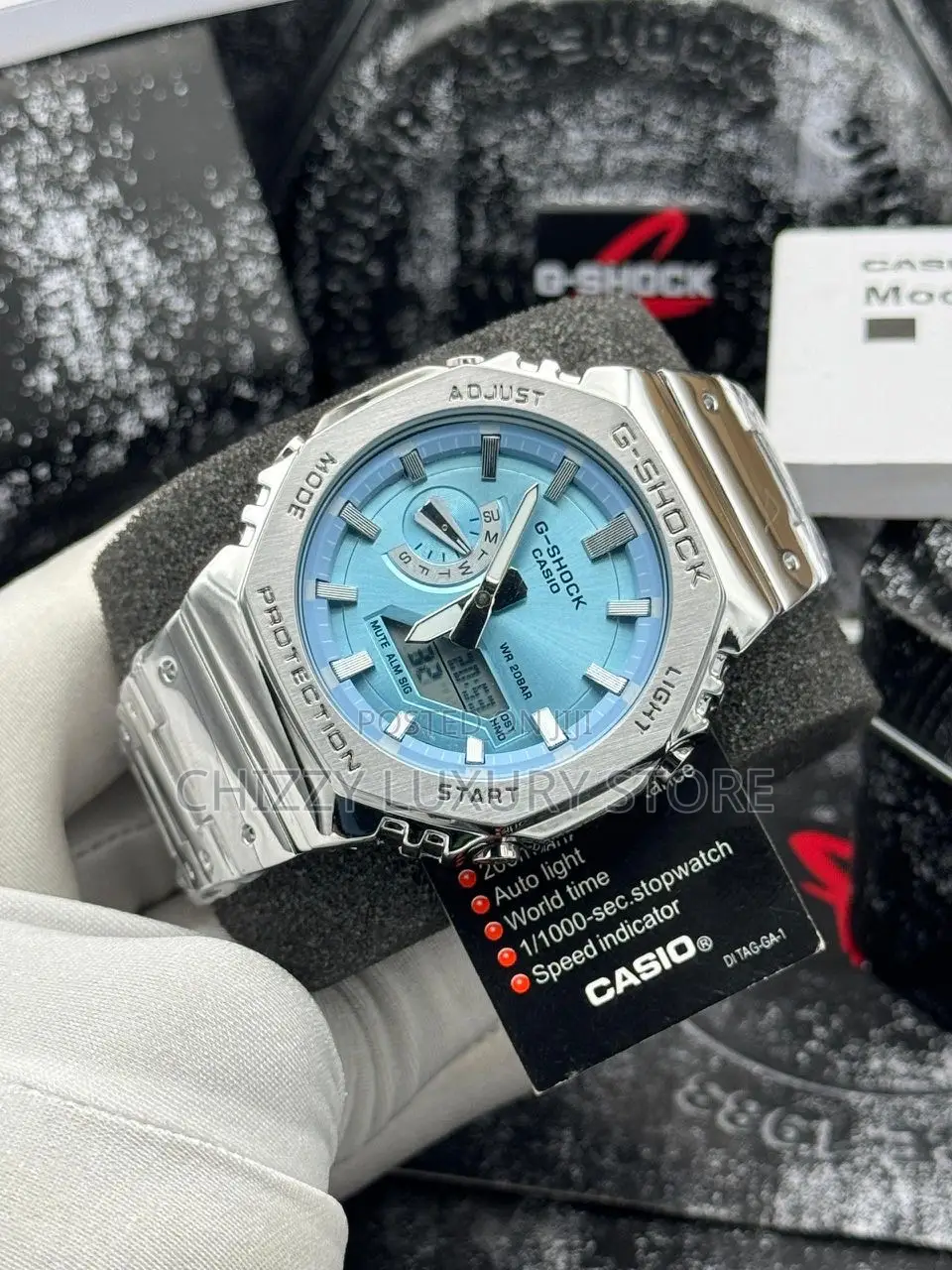 G-Shock Casio Quality Luxury L Chain Strap Water Resistant Wristwatch