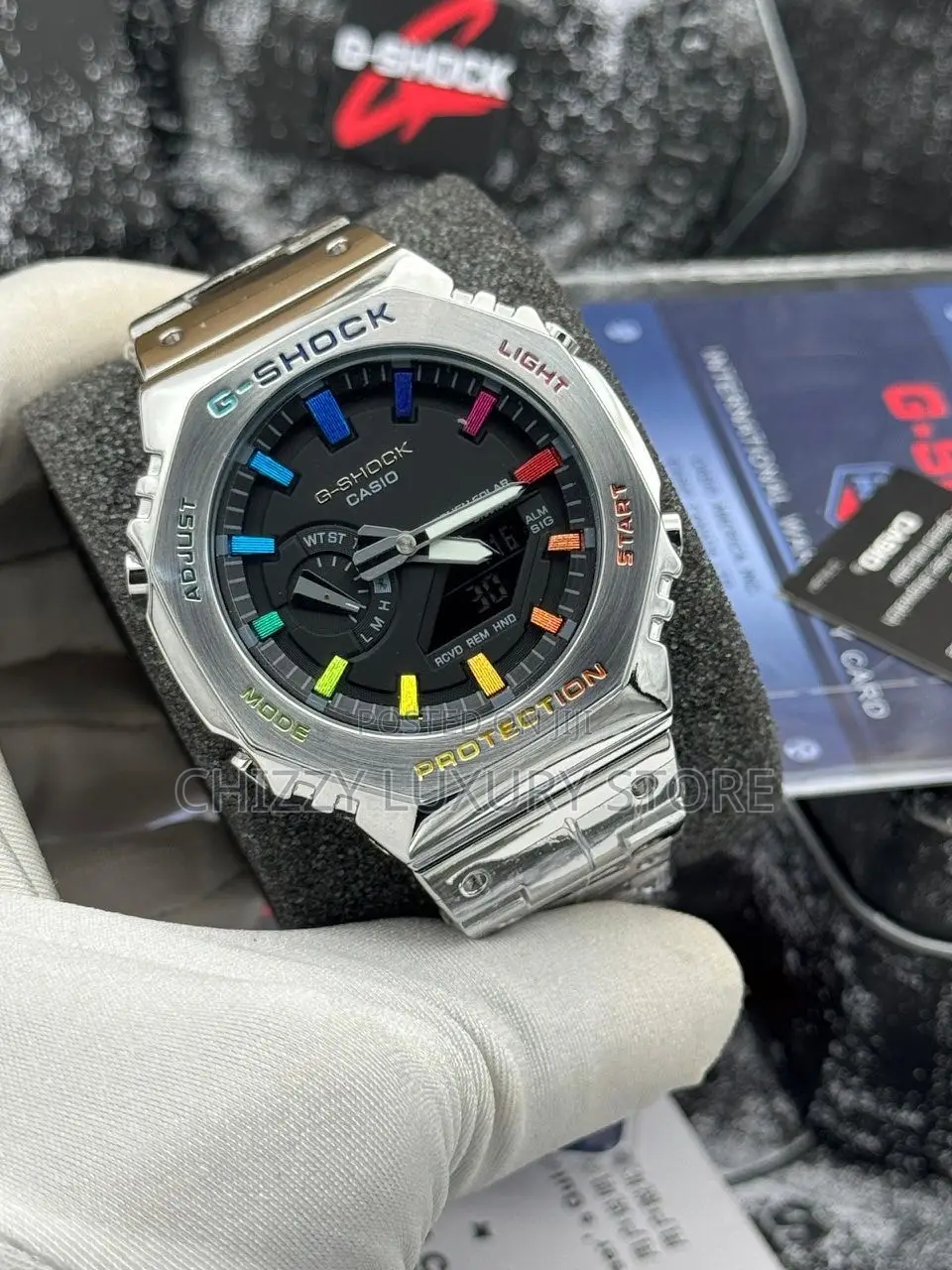 G-Shock Casio Quality Luxury L Chain Strap Water Resistant Wristwatch