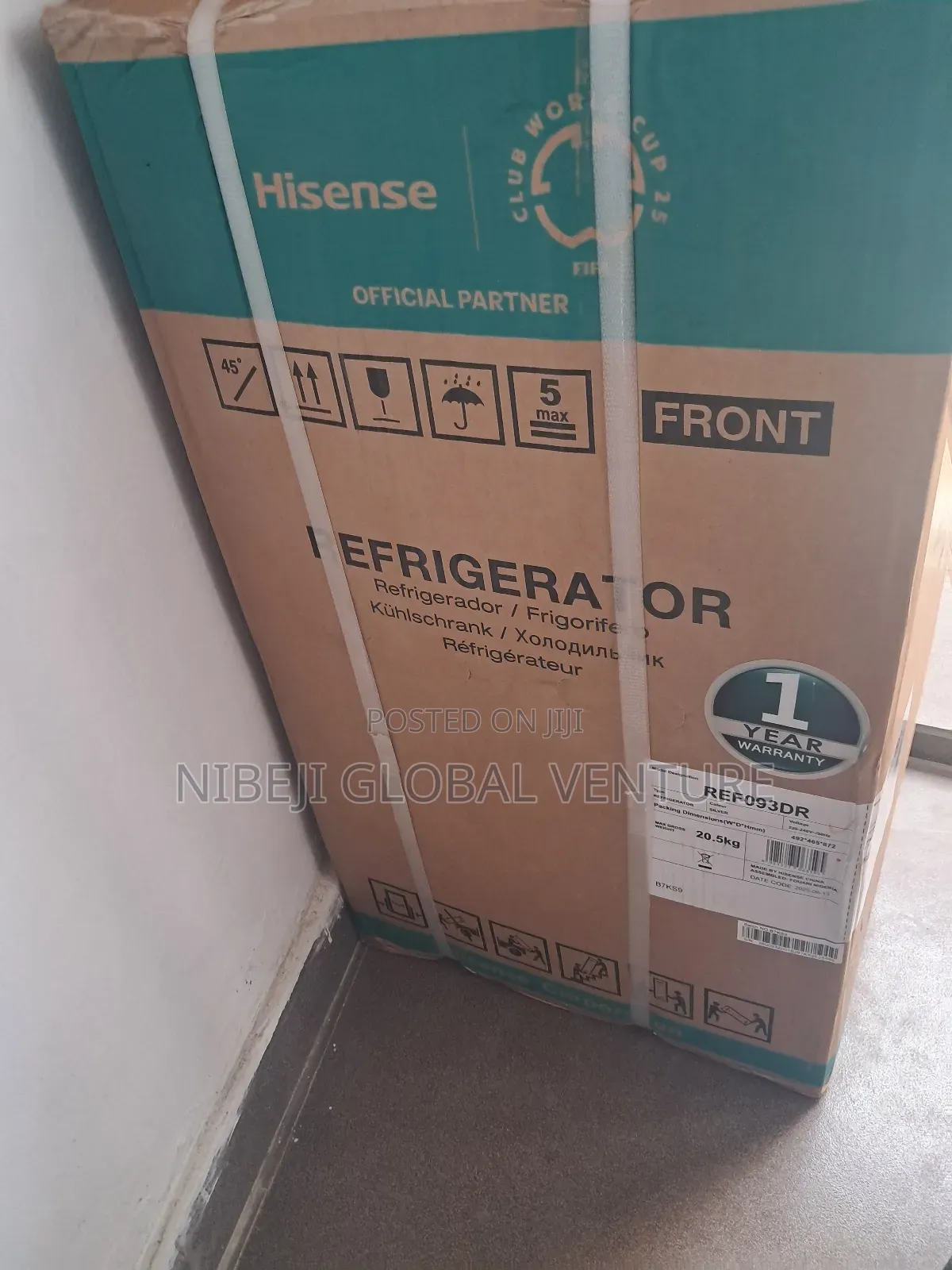 Hisense Single Door Refrigerator Ref093dr