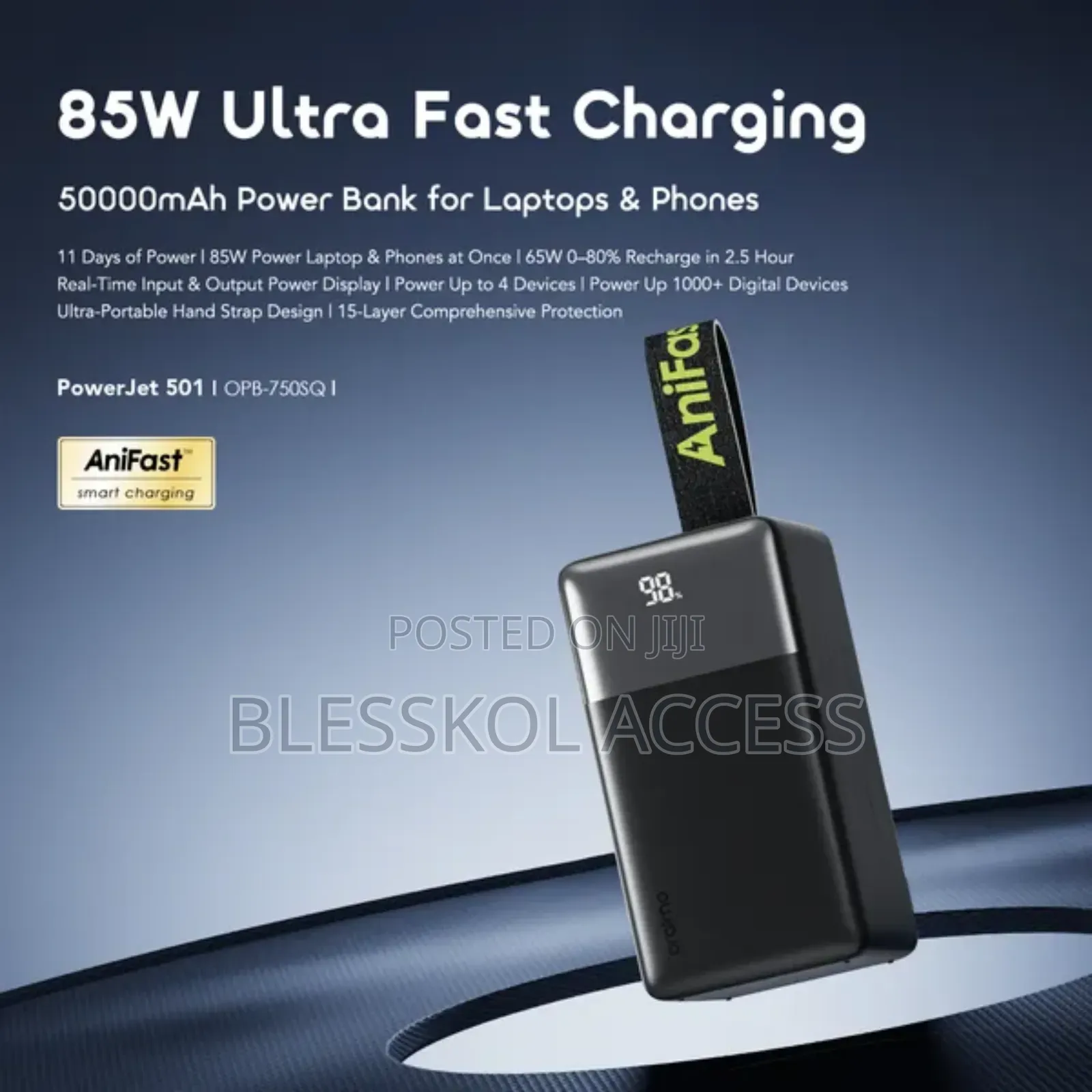 Oraimo Powerjet 501 50000mah 85w Fast Charging Power Banks