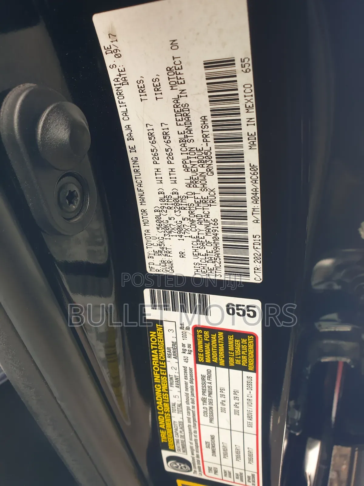 Toyota Tacoma Limited 2017 Black