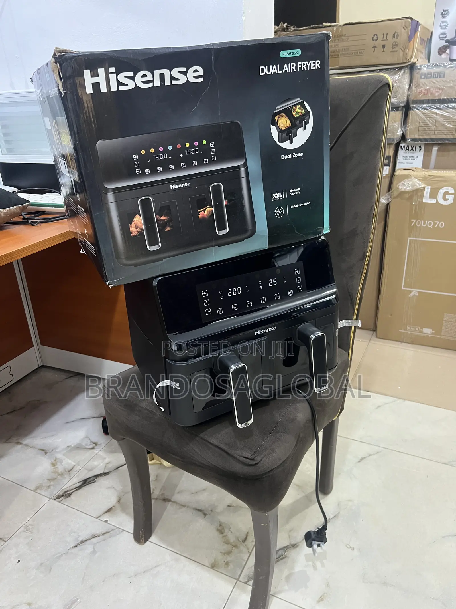 Hisense 8l Dual Zone Air Fryer – Brand New Rapid Cook Machine