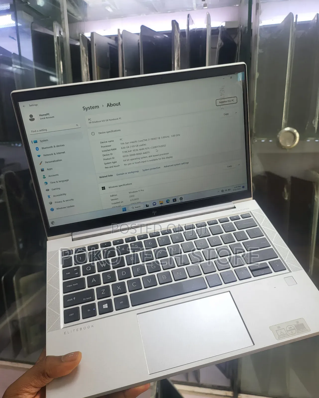 Laptop HP EliteBook 840 G8 8GB Intel Core i7 SSD 256GB