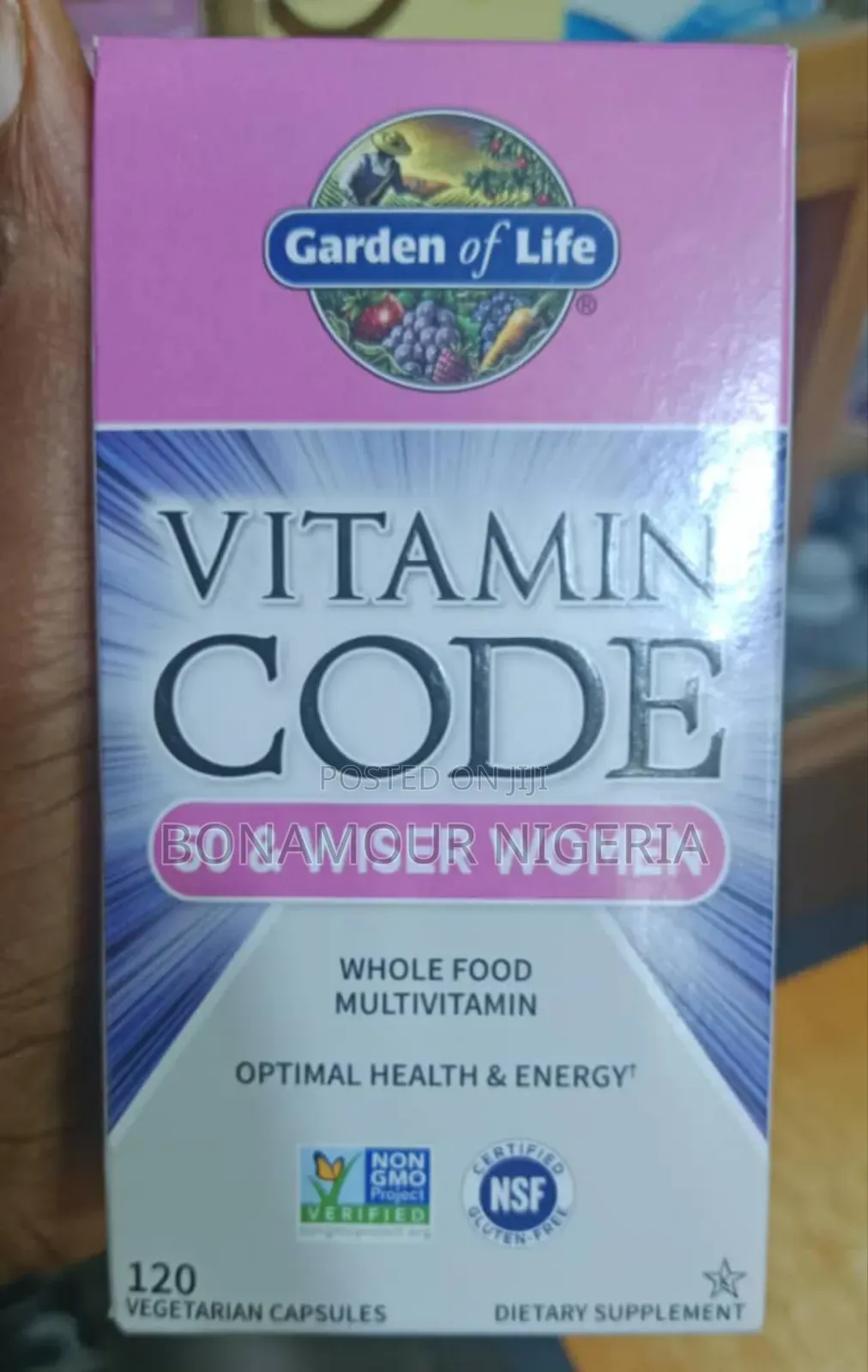 Garden of Life Vitamin Code 50 Wiser Women X120 Veg Caps