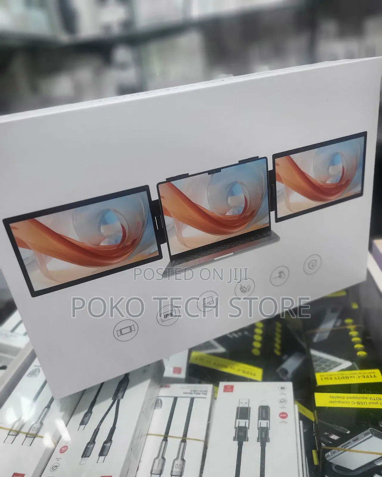 Keeptime Portable Triple Monitor For Laptops