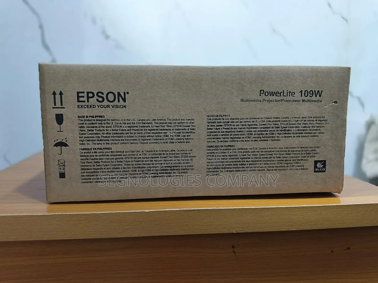 Epson Powerlite 109w 4000 Lumens 3lcd Projector