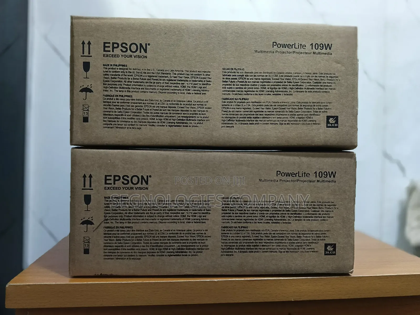 Epson Powerlite 109w 4000 Lumens 3lcd Projector