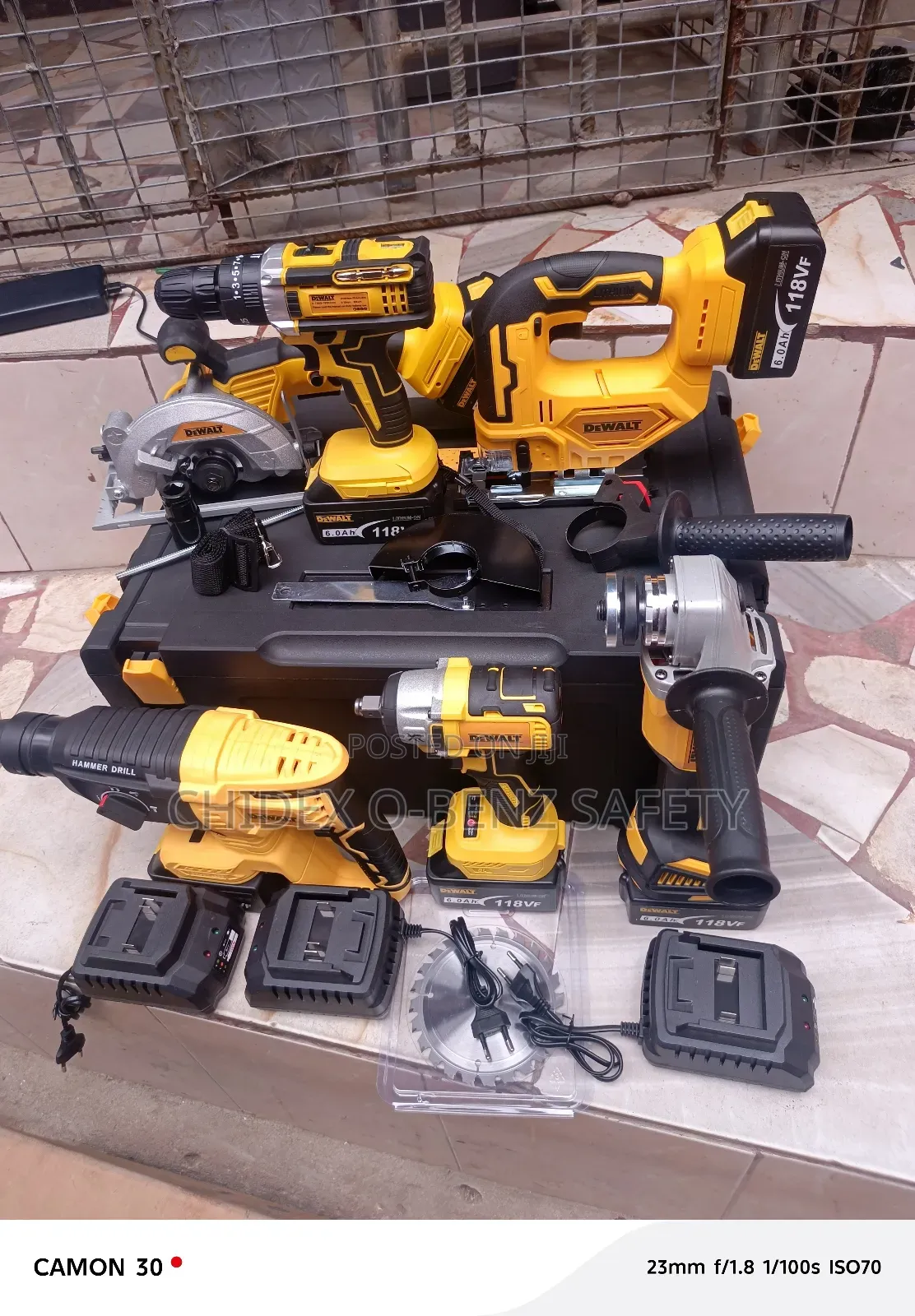 6in1 Dwalt Brushless Tools Set 168v