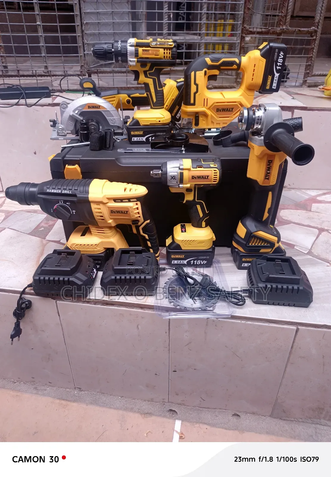 6in1 Dwalt Brushless Tools Set 168v