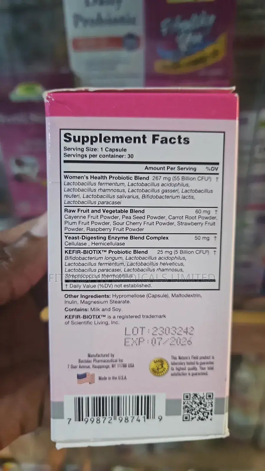 Women Once Daily Vaginal Care Probiotic