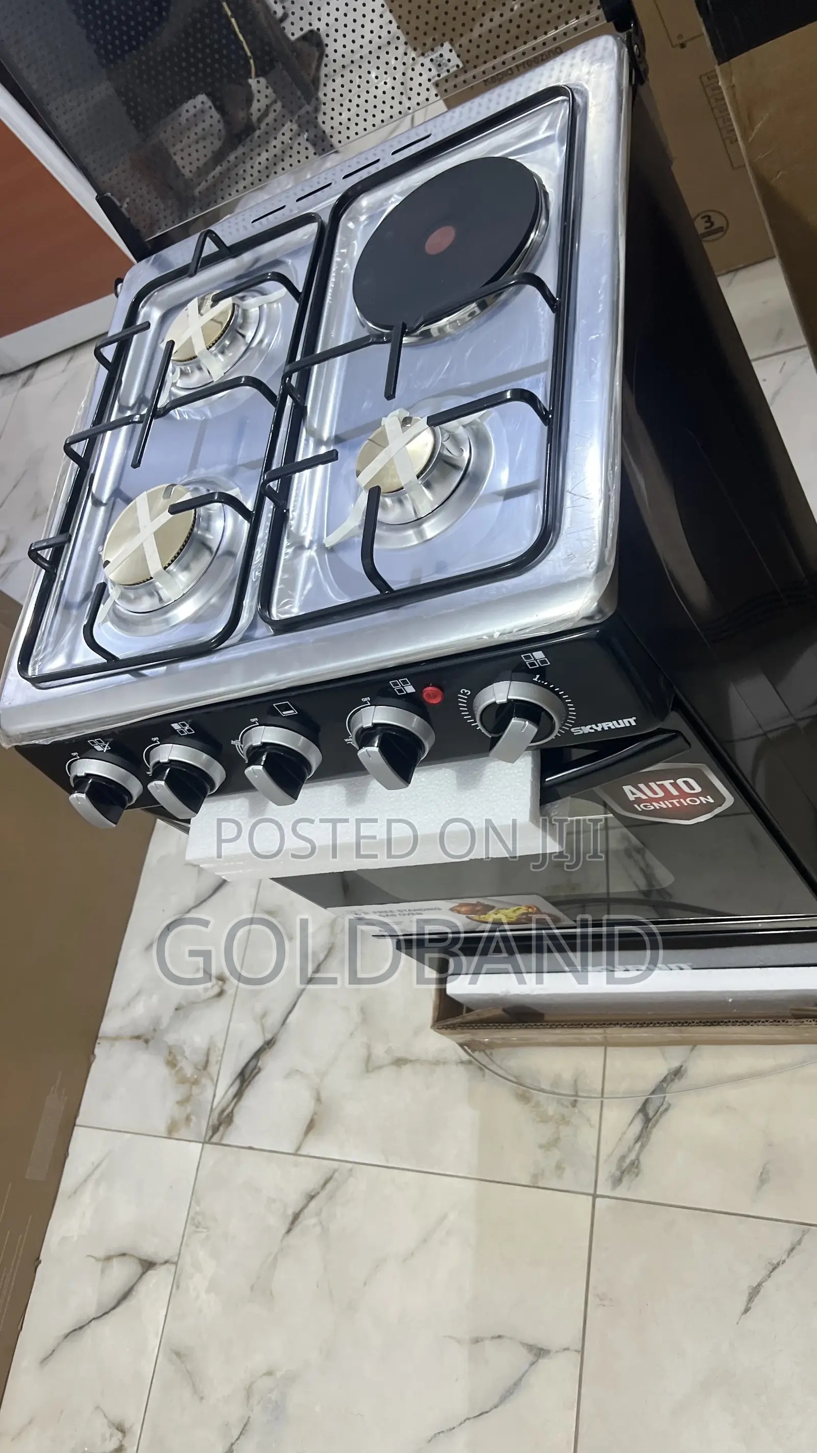 Skyrun 3+1 Auto Ignition Gas Cooker – Modern Look