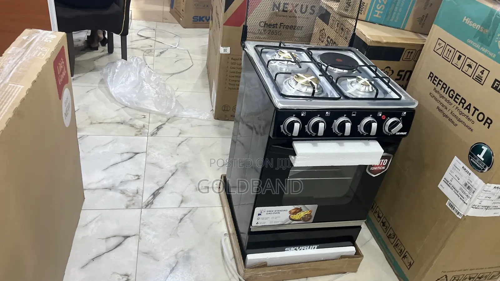 Skyrun 3+1 Gas Cooker – Quality Cooking Solution