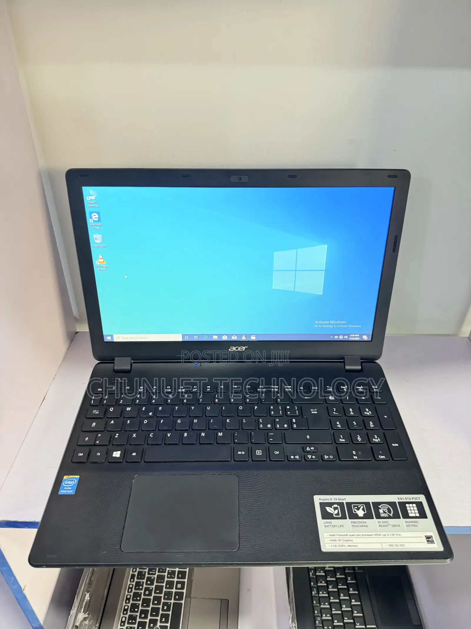 Laptop Acer Aspire ES1-512 4GB Intel Pentium HDD 320GB