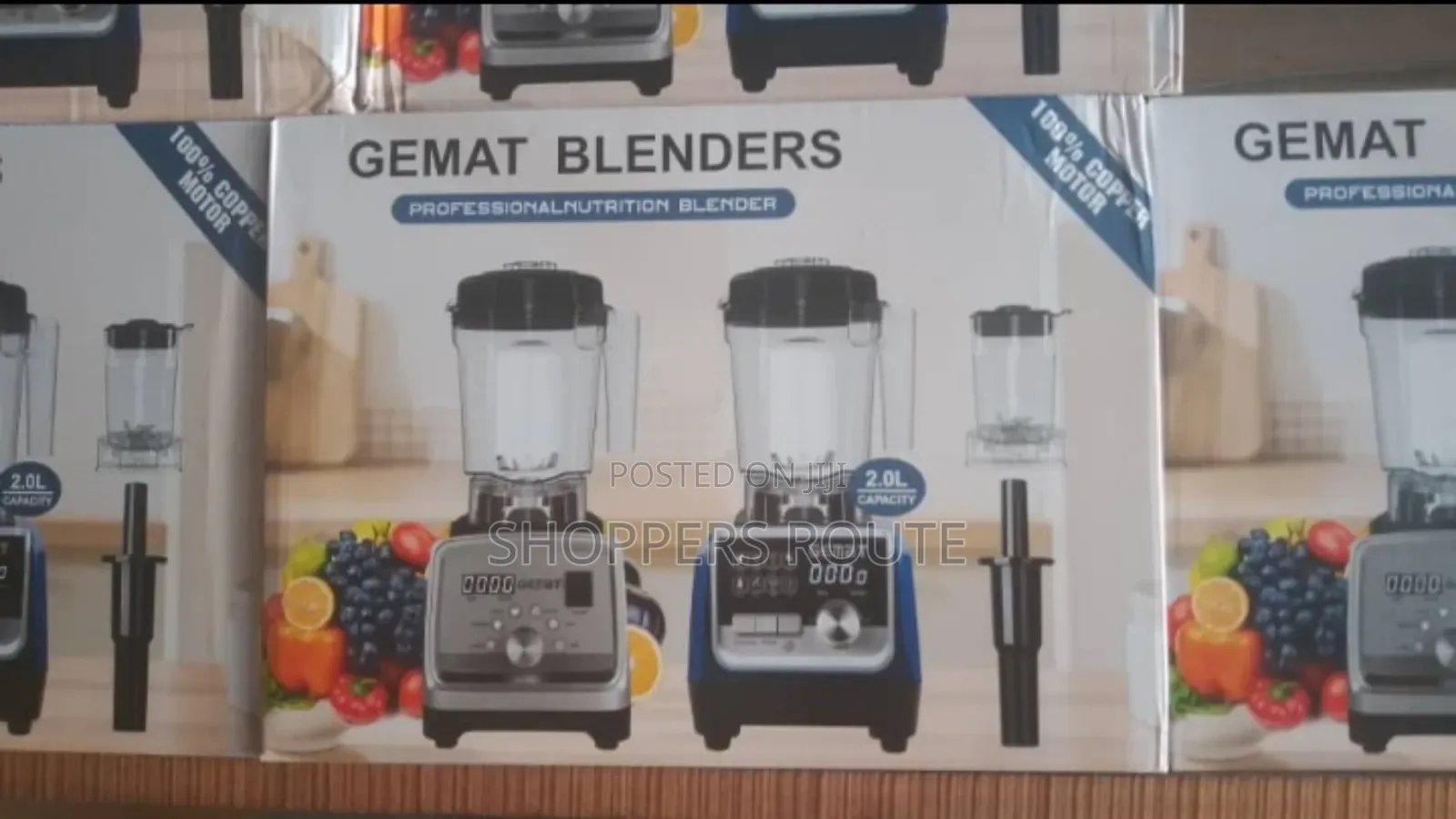 Gemat Professional 2ltr Jar 600ml Cup Blender