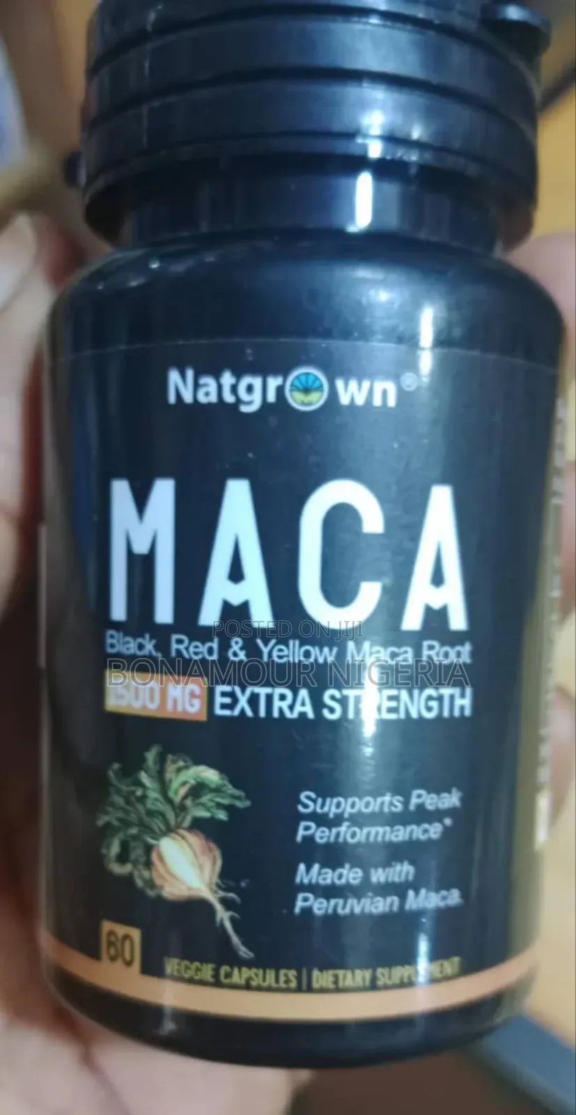 Natgrown Maca 1500mg X60 Veg Caps