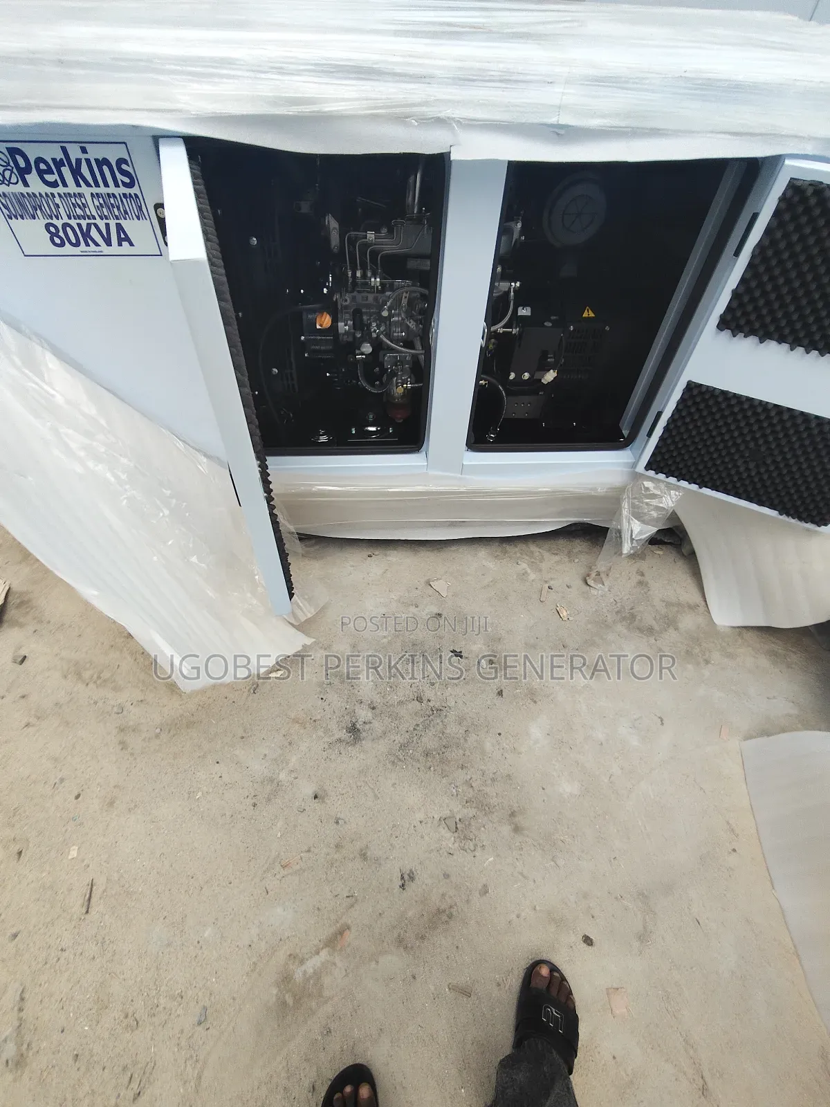 80kva Perkins Soundproof Generator 💯 Copper Coil