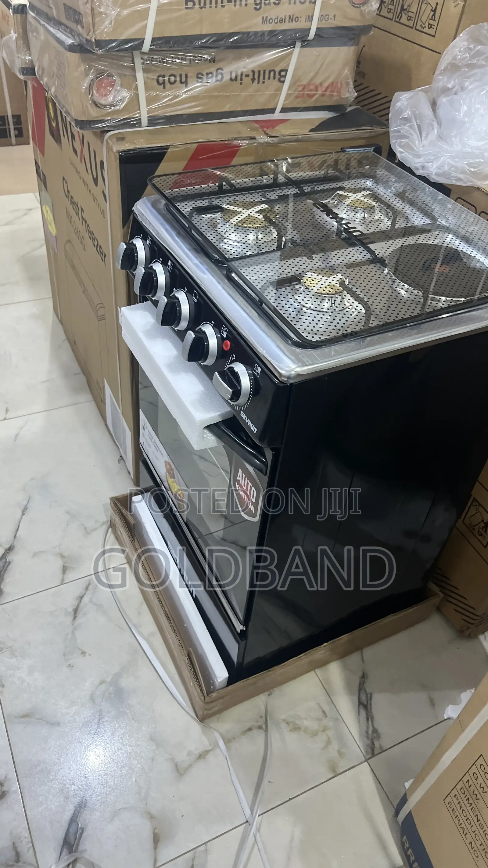 Skyrun 3+1 Auto Ignition Gas Cooker – Compact Size