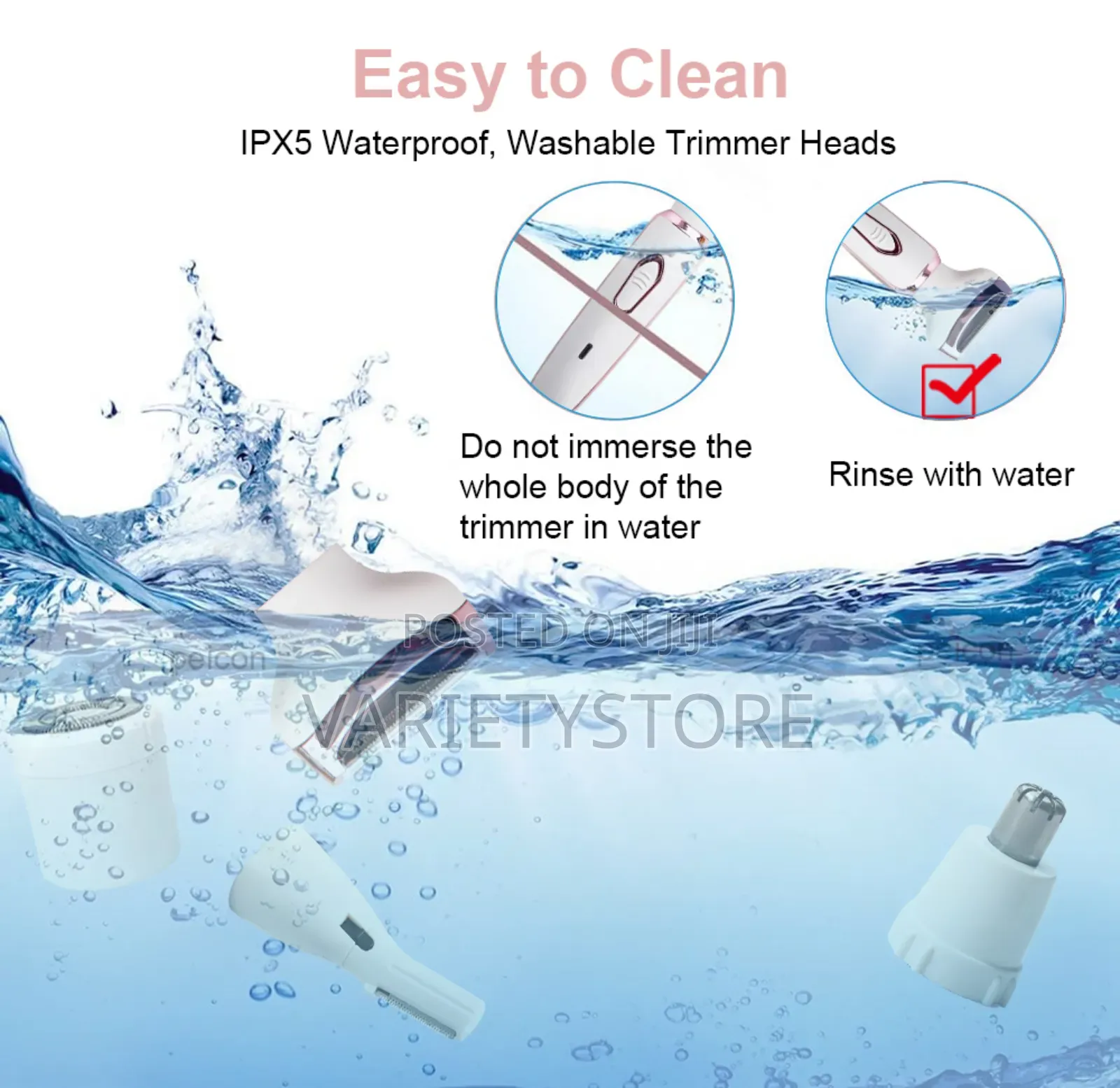 4 In 1 Electric Lady Shaver, Body Hair Removal