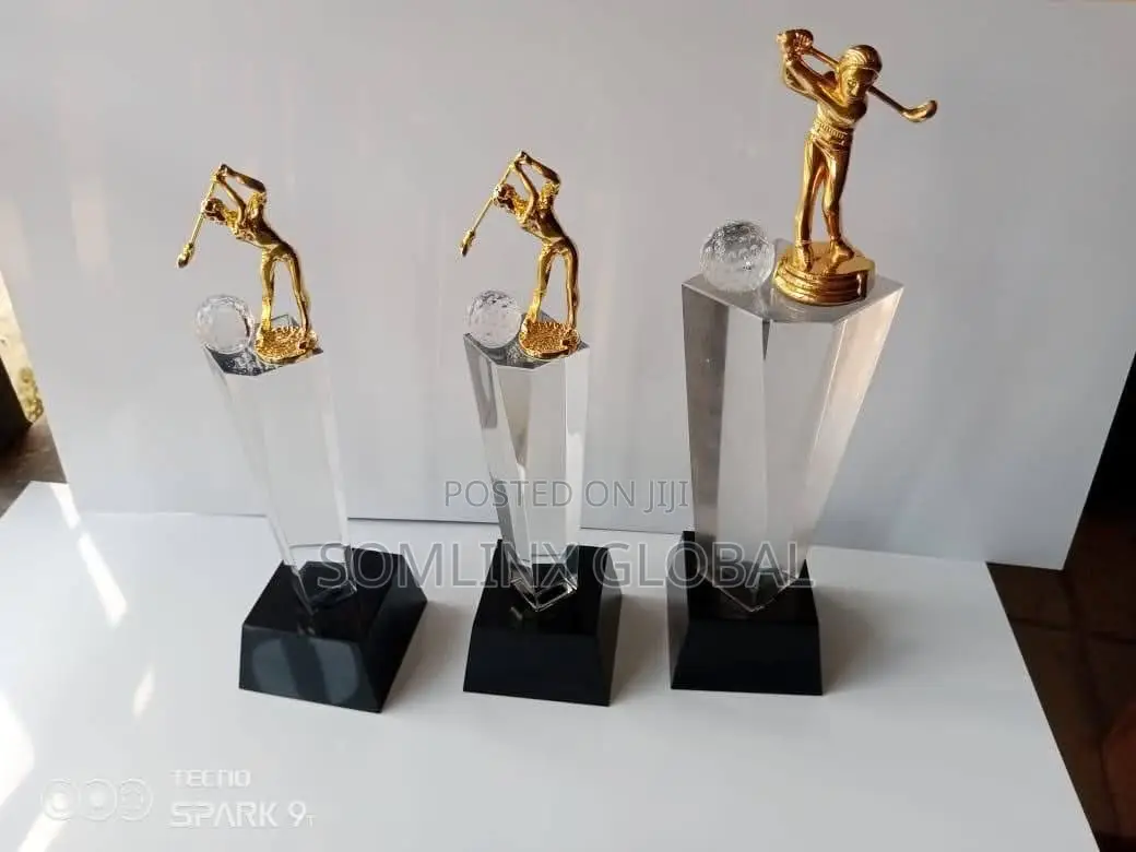Golf Trophies 3set
