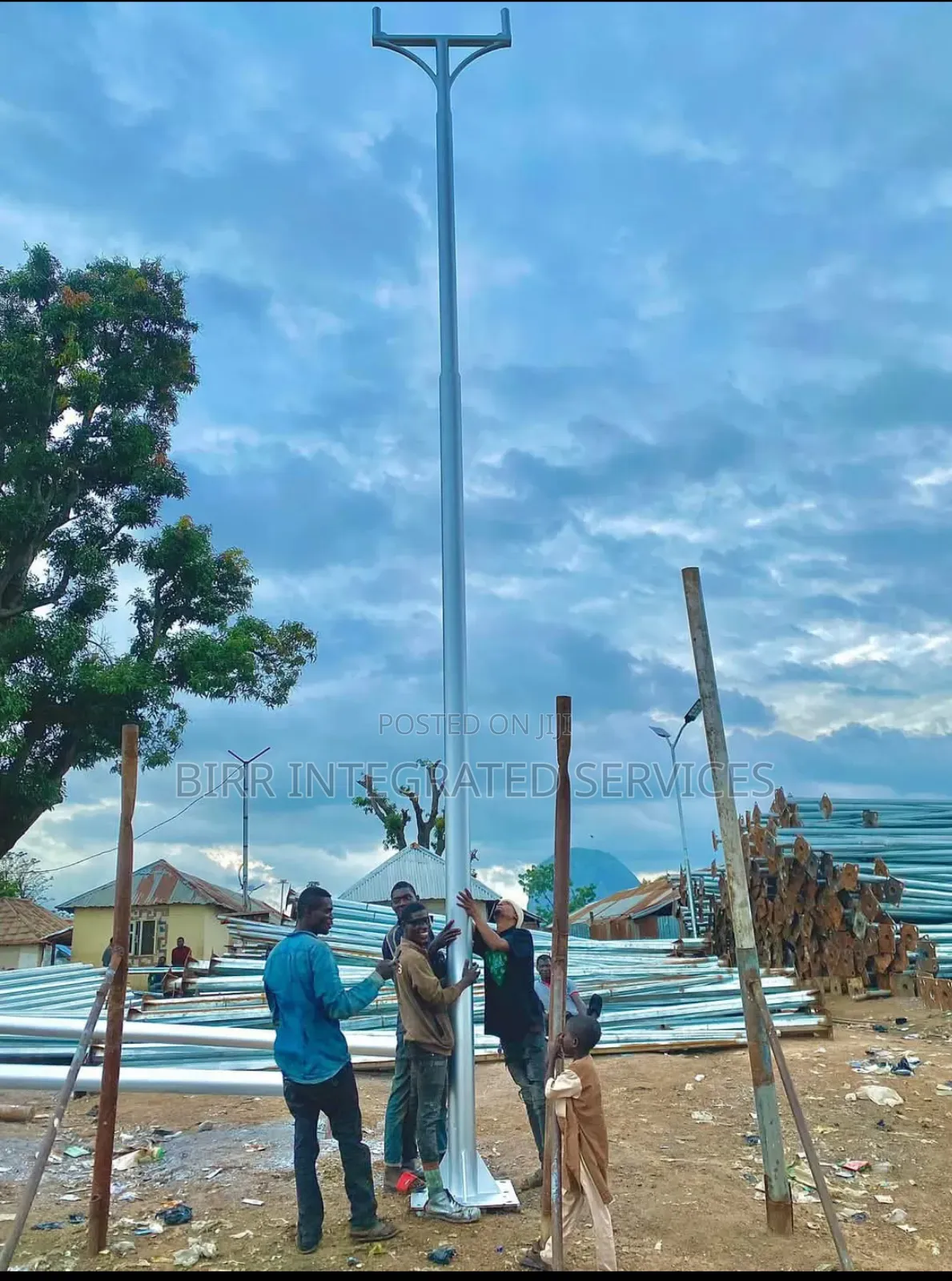 Streetlight Poles, Galvanized Any Length
