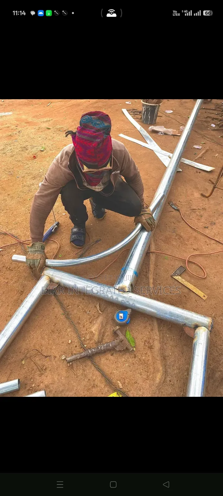 Streetlight Poles, Galvanized Any Length