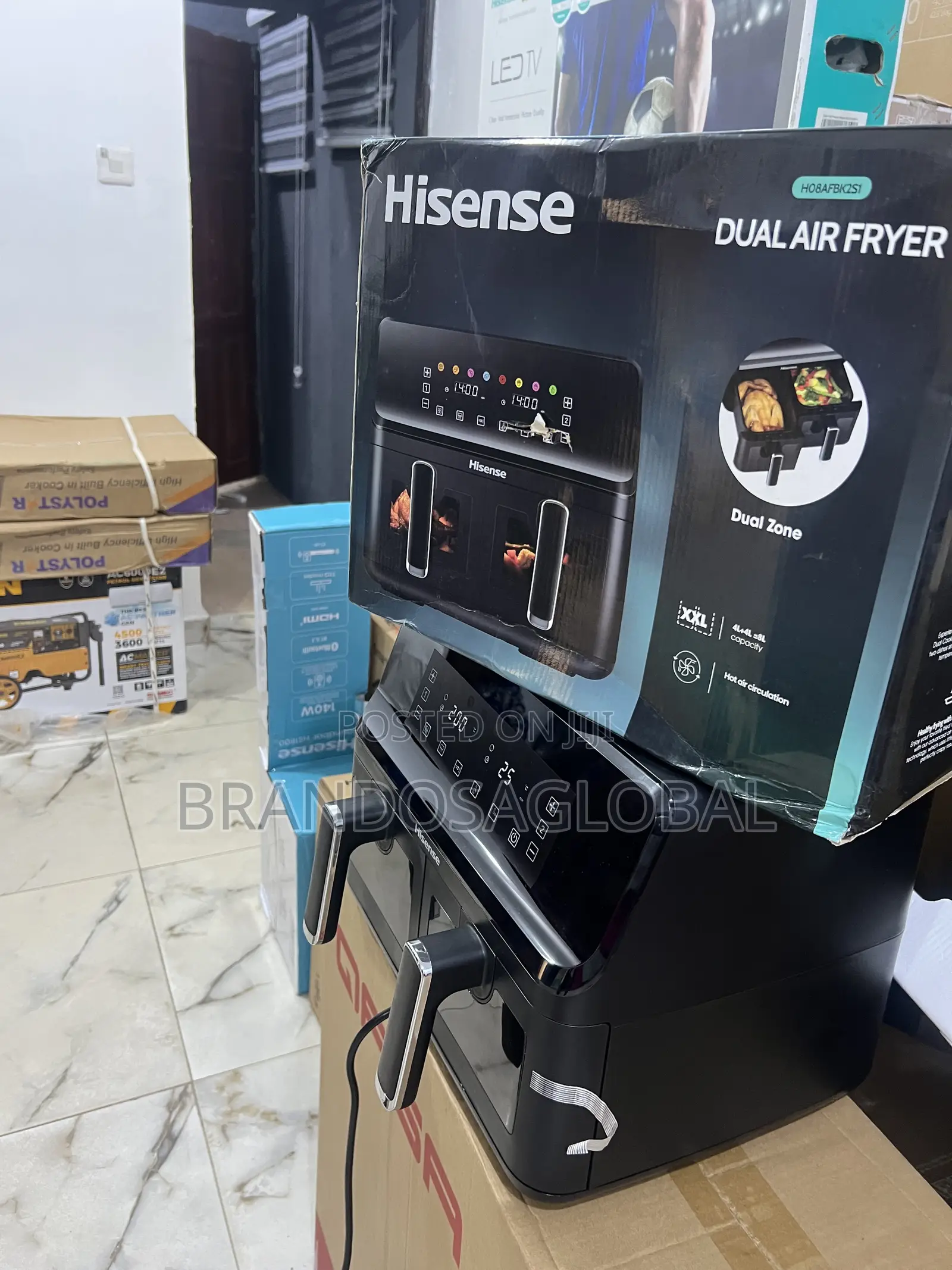 Hisense 8l Dual Zone Air Fryer – Quick Cook Timer Control