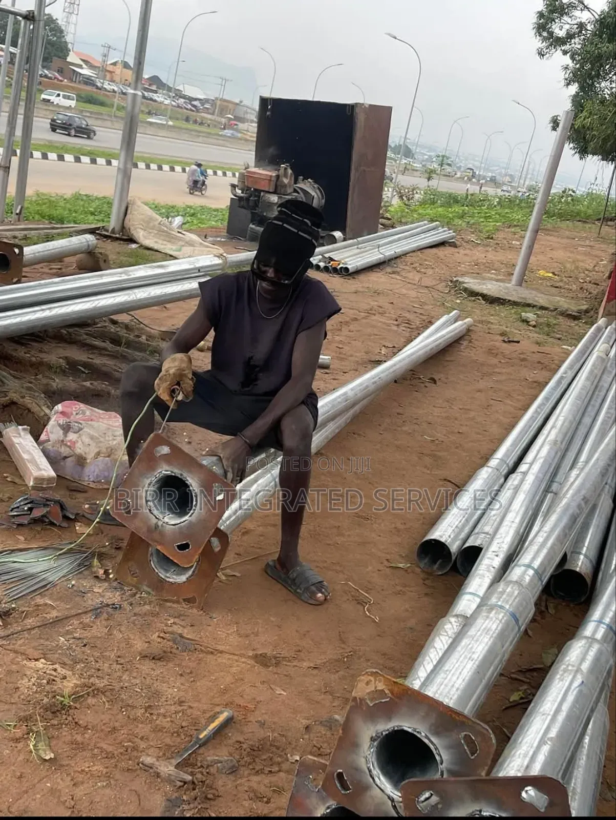Solar Streetlight Poles