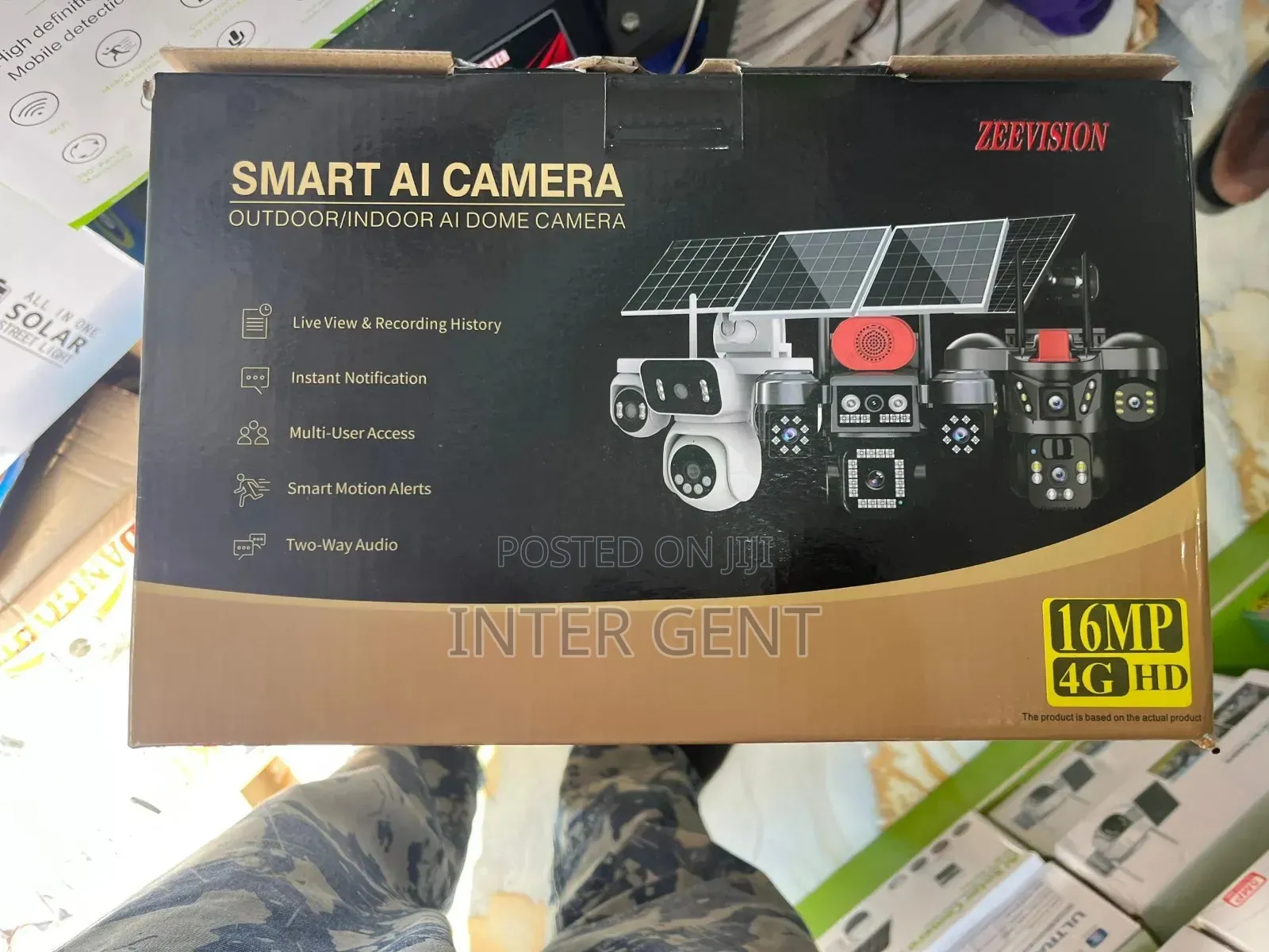 Four Lens Solar Camera 4 Lens Solar Camera V380pro