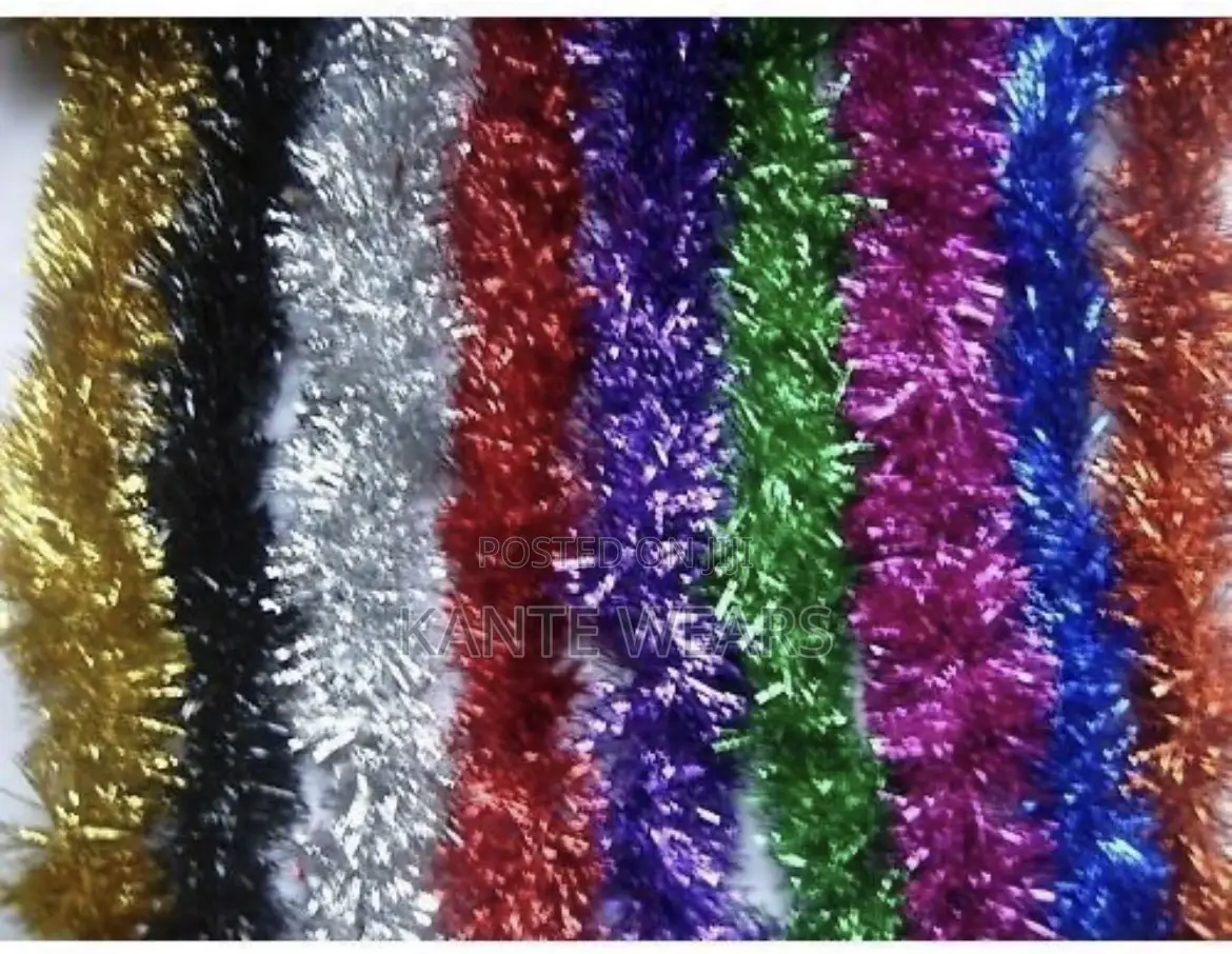 12pcs Xmas Tinsel Garland Indoor and Outdoor Decorations